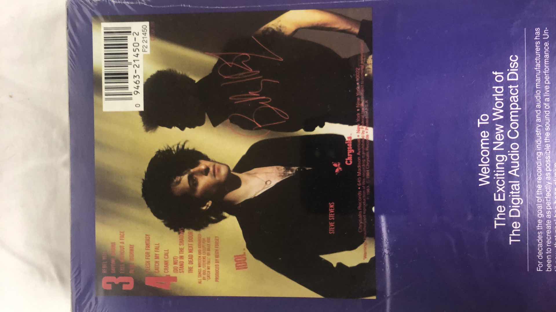 Photo 4 of SEALED BILLY IDOL AND BRYAN ADAMS ALBUM CDS (3)