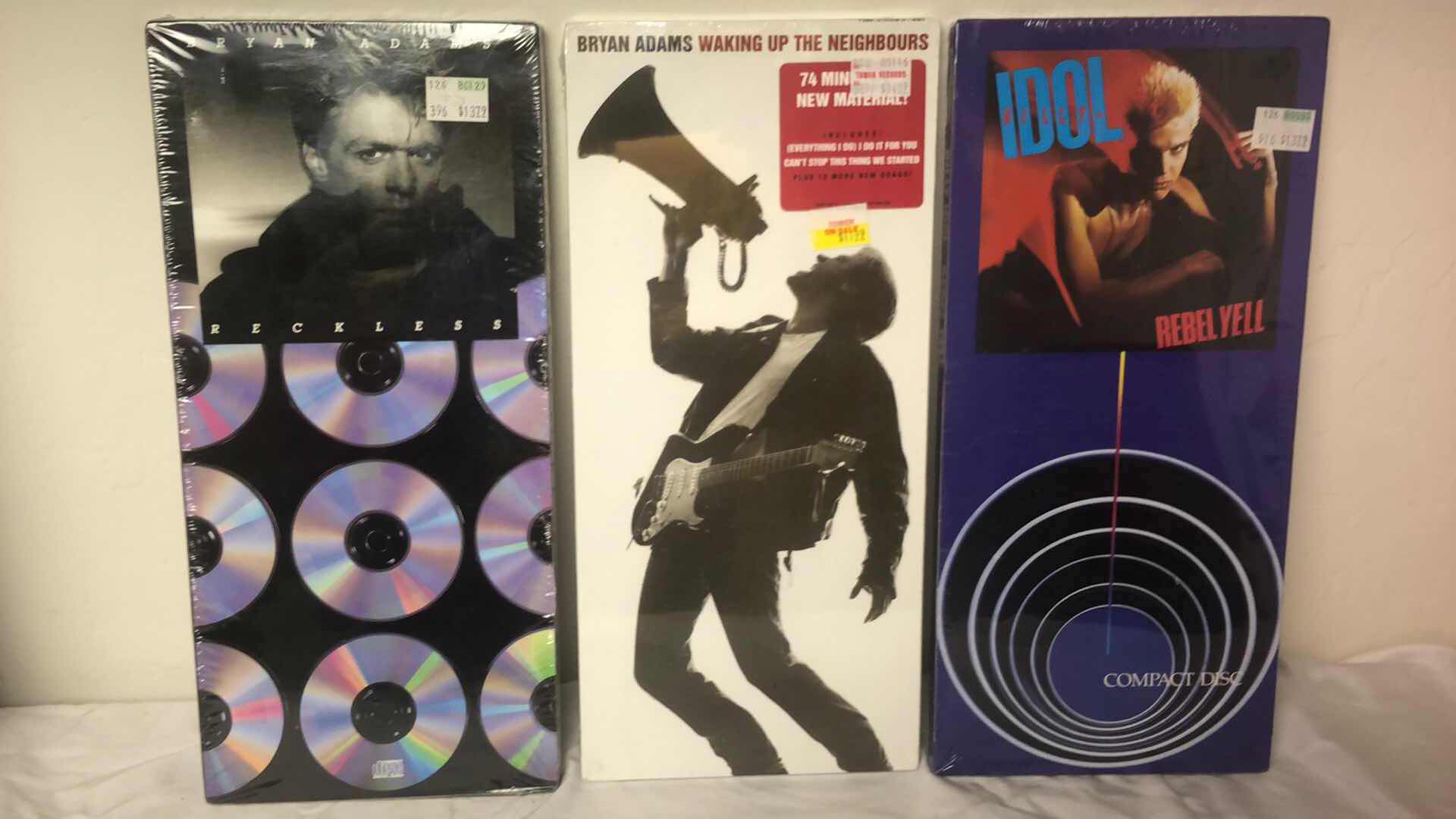 Photo 1 of SEALED BILLY IDOL AND BRYAN ADAMS ALBUM CDS (3)