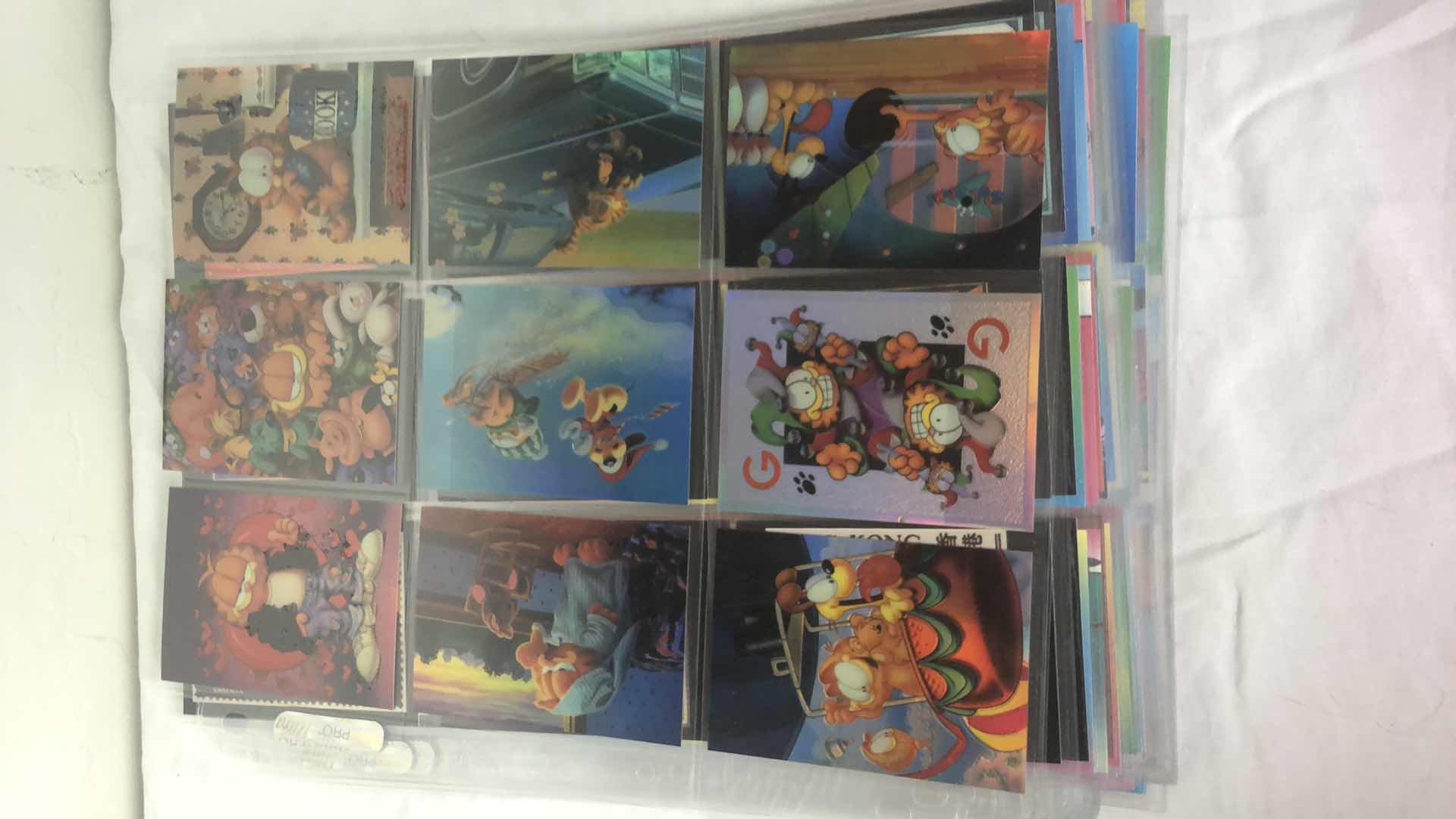 Photo 1 of APPROX 170 KROME PRODUCTIONS GARFIELD TRADING CARDS NEAR COMPLETE SET IN SLEEVES NEAR PERFECT CONDITION