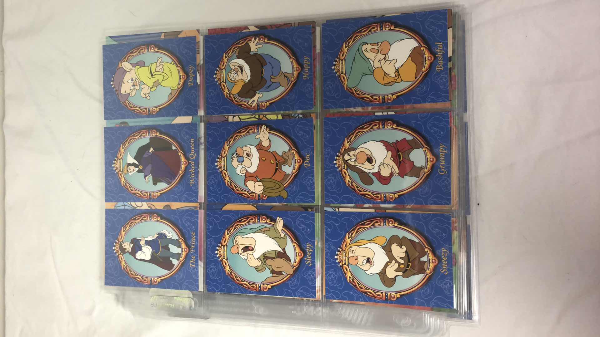 Photo 1 of APPROX 80 SKYBOX SNOW WHITE AND THE 7 DWARVES TRADING CARDS COMPLETE SET IN SLEEVES NEAR PERFECT CONDITION