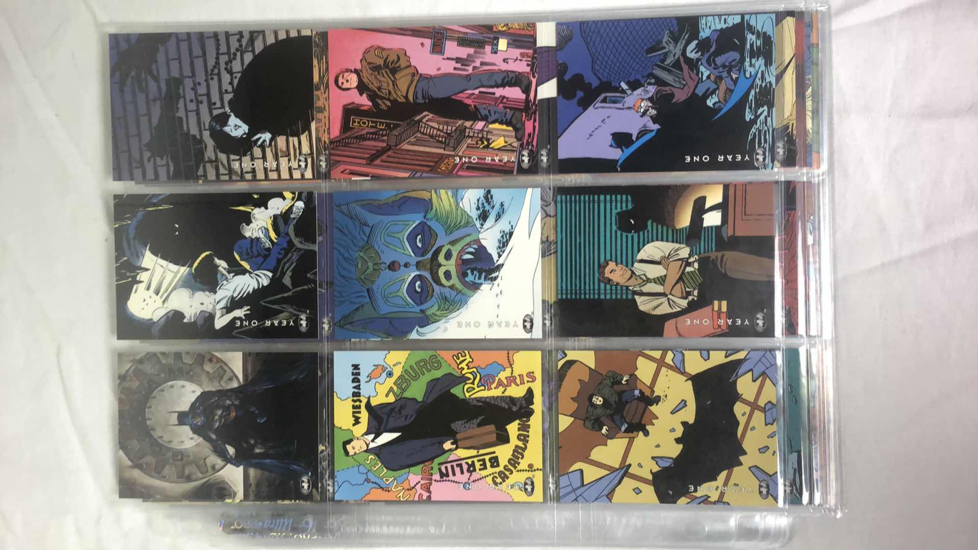 Photo 1 of APPROX 90 SKYBOX DC BATMAN TRADING CARDS COMPLETE SET IN SLEEVES NEAR PERFECT CONDITION