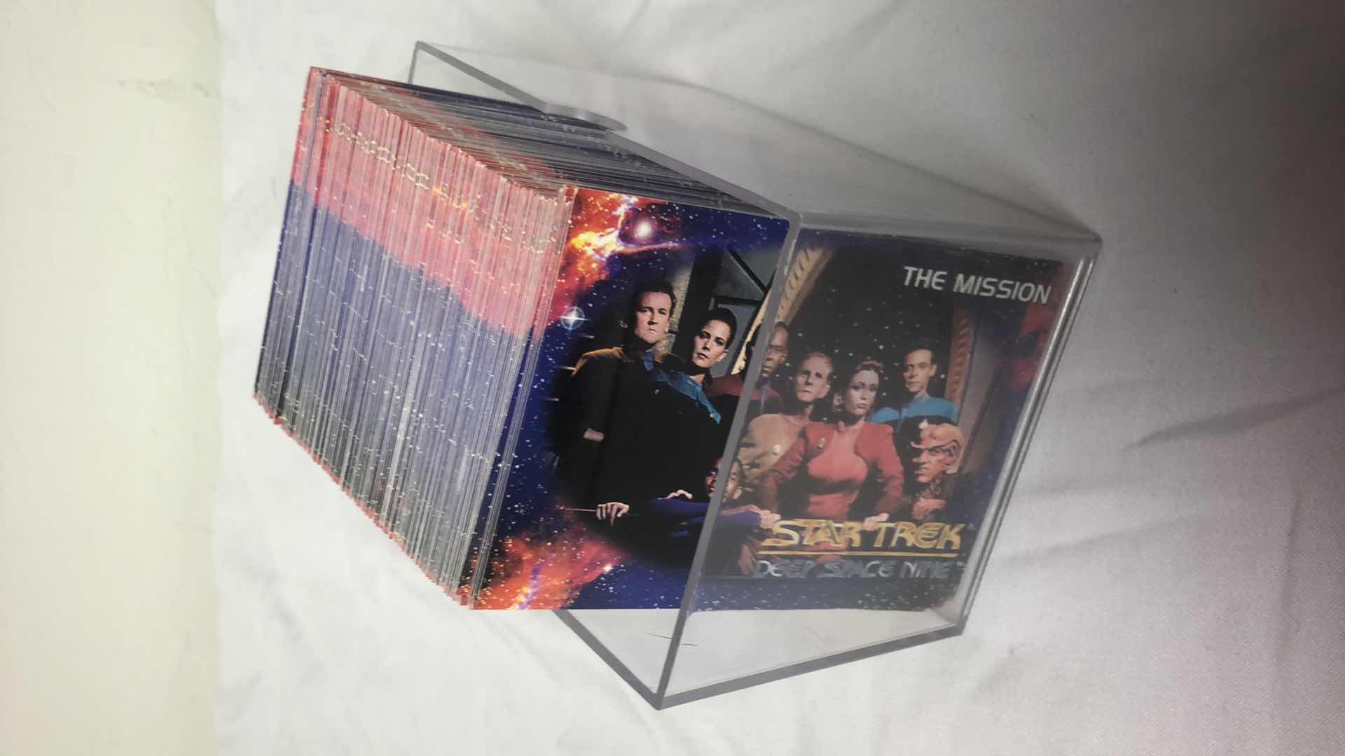 Photo 1 of APPROX 100 SKYBOX STAR TREK COLLECTIBLE TRADING CARDS 100 IN ORDER