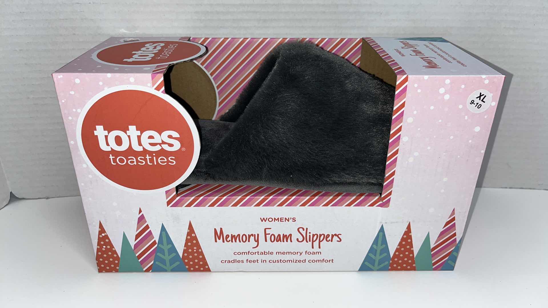 Photo 2 of NEW TOTES TOASTIES WOMENS MEMORY FOAM SLIPPERS, XL 9-10 (2)