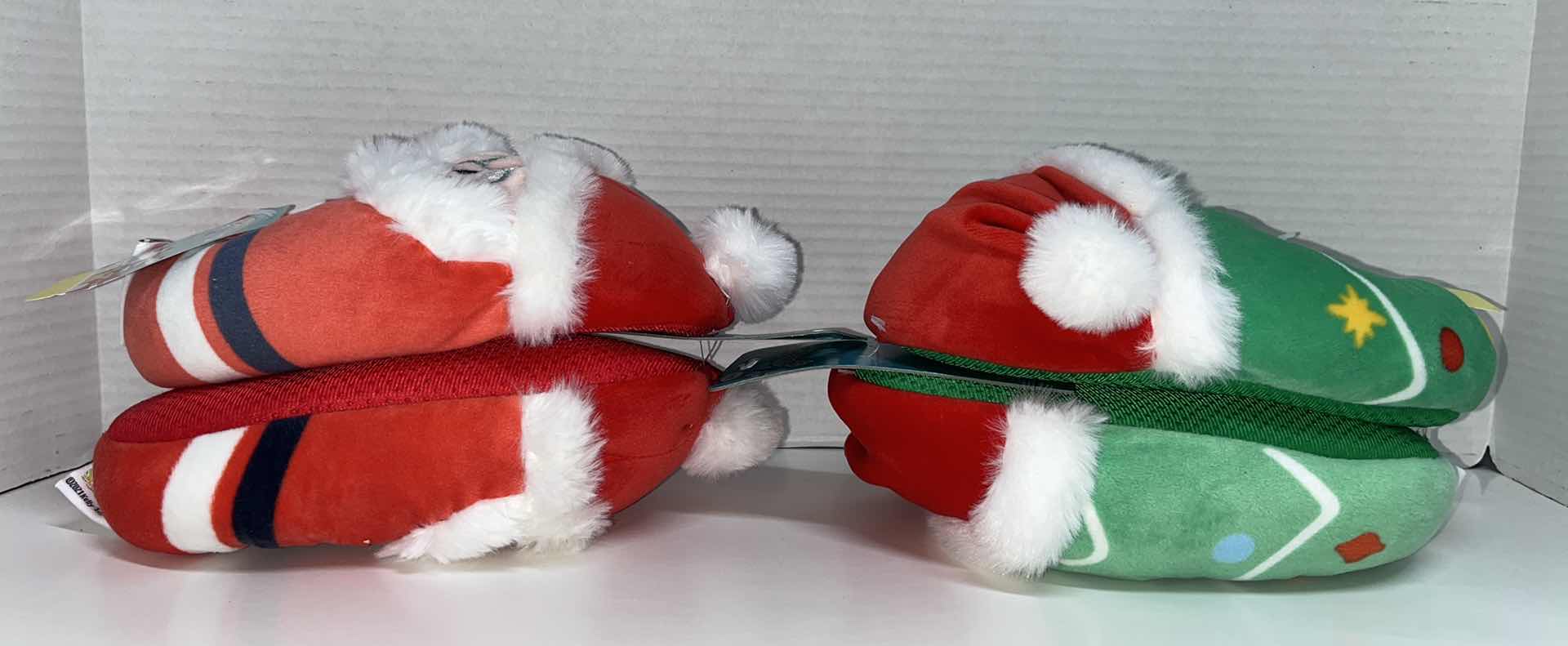 Photo 2 of KELLYTOY SQUISHMALLOWS PLUSH KIDS SLIPPERS, SANTA/CHRISTMAS TREE SIZE 13-1 (2)