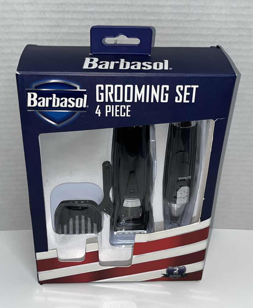 Photo 1 of NEW BARBASOL 4 PC GROOMING SET (1)