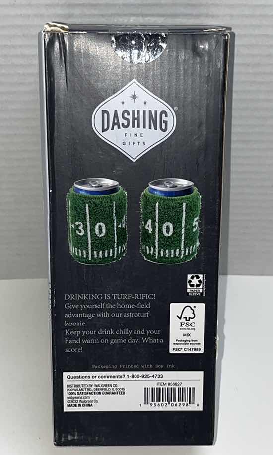 Photo 3 of NEW DASHING ASTROTURF CAN KOOZIE SET OF 2 (2)