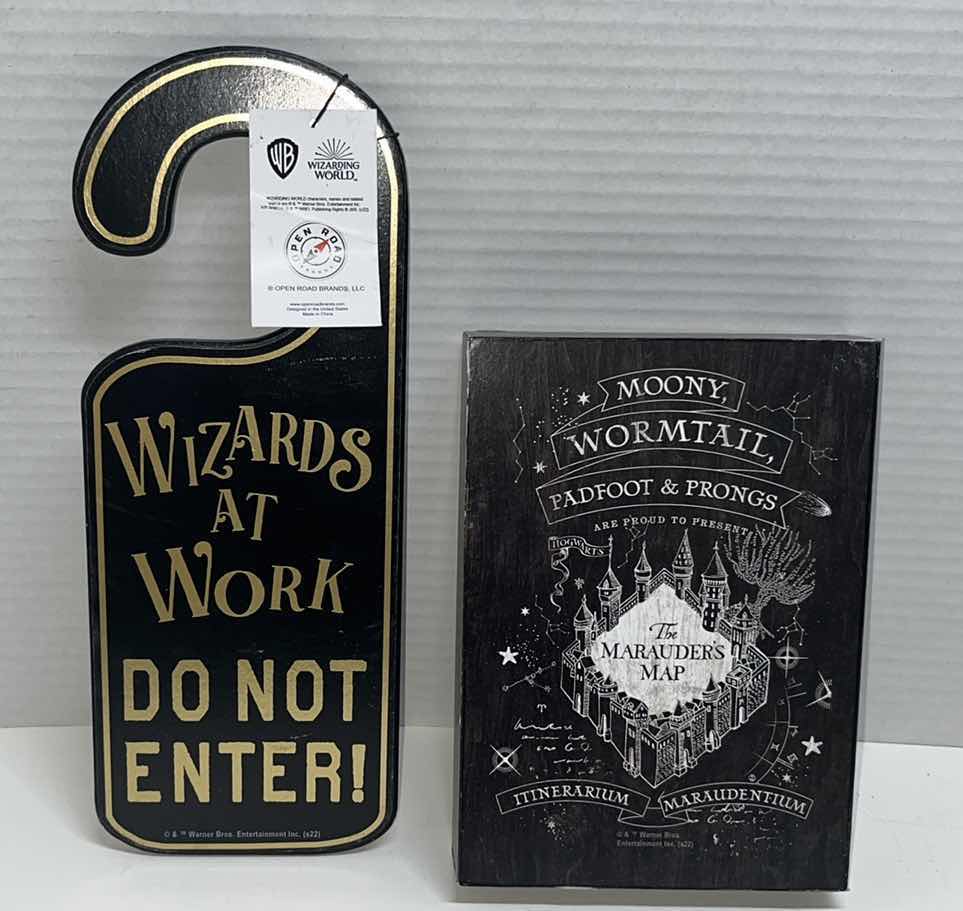 Photo 4 of NEW HARRY POTTER AND THE DEATHLY HALLOWS PART 1 DVD, DOOR HANGER &  WOOD DECOR (3)