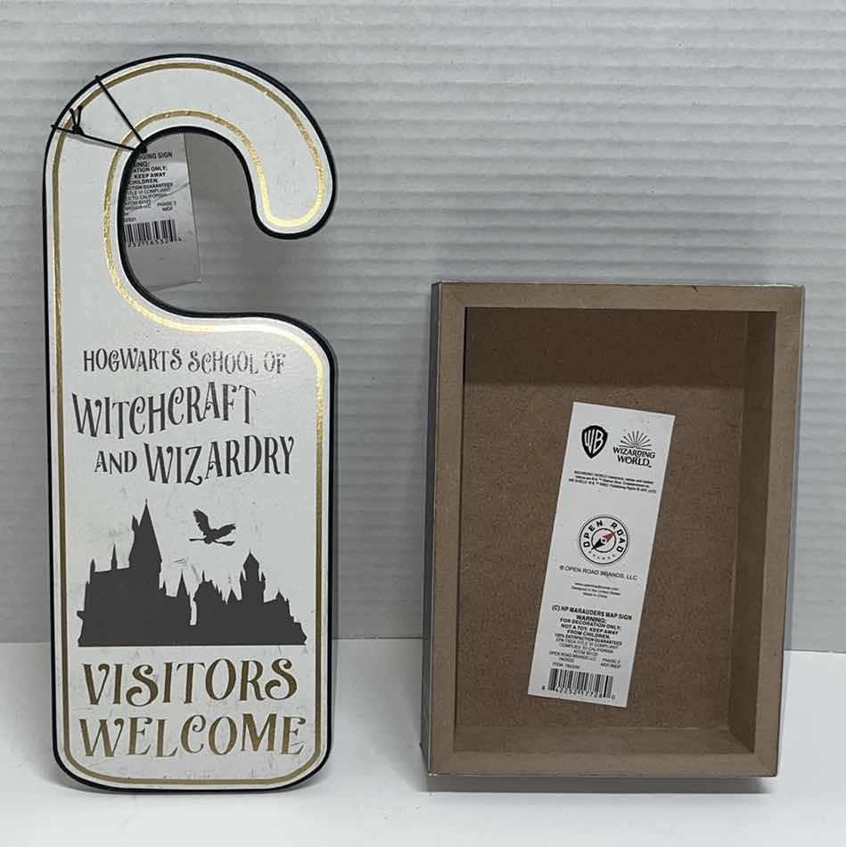 Photo 5 of NEW HARRY POTTER AND THE DEATHLY HALLOWS PART 1 DVD, DOOR HANGER &  WOOD DECOR (3)