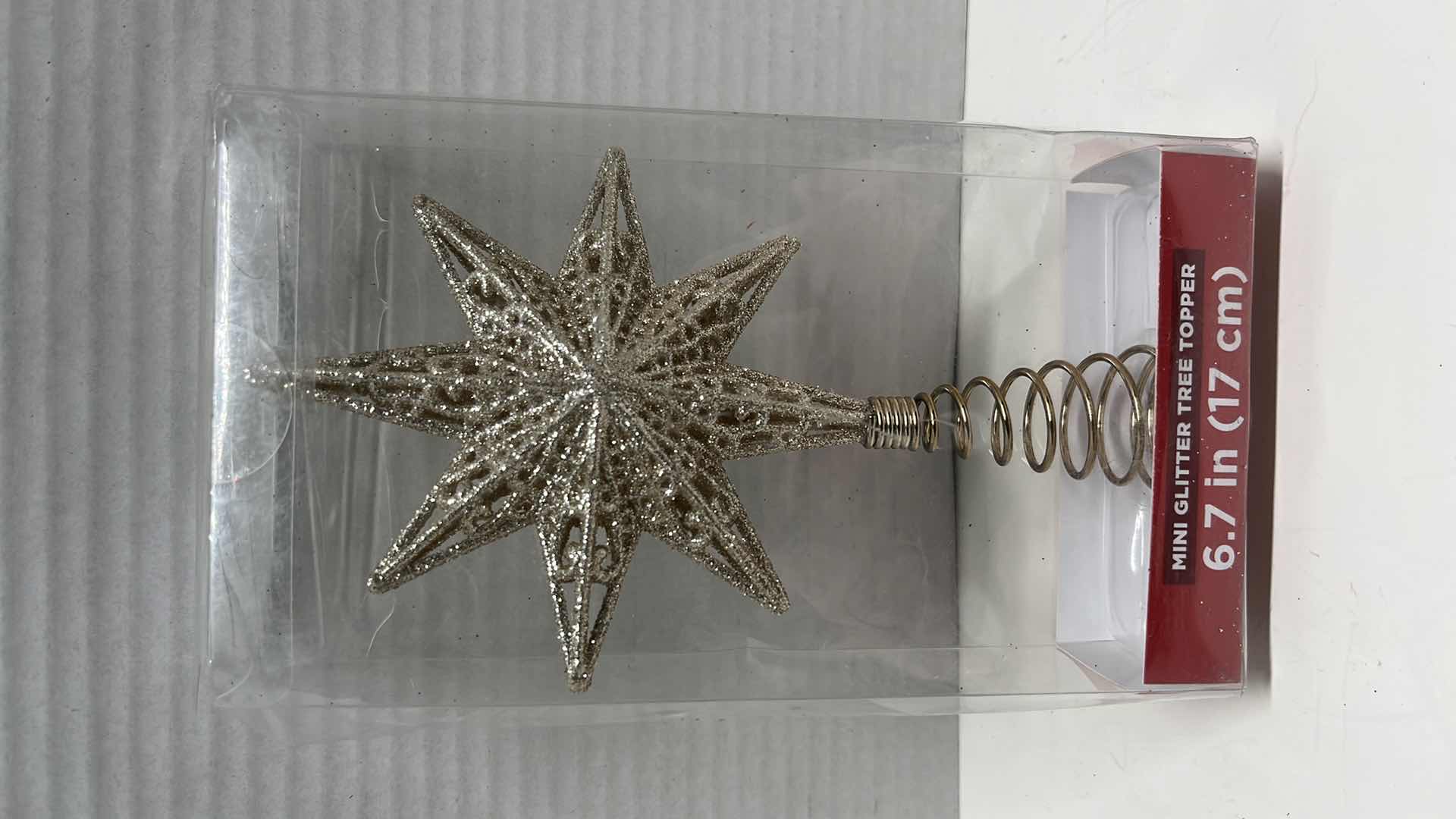 Photo 2 of NEW HAPPY HOLIDAYS MINI GLITTER TREE TOPPER 6.7” (5)