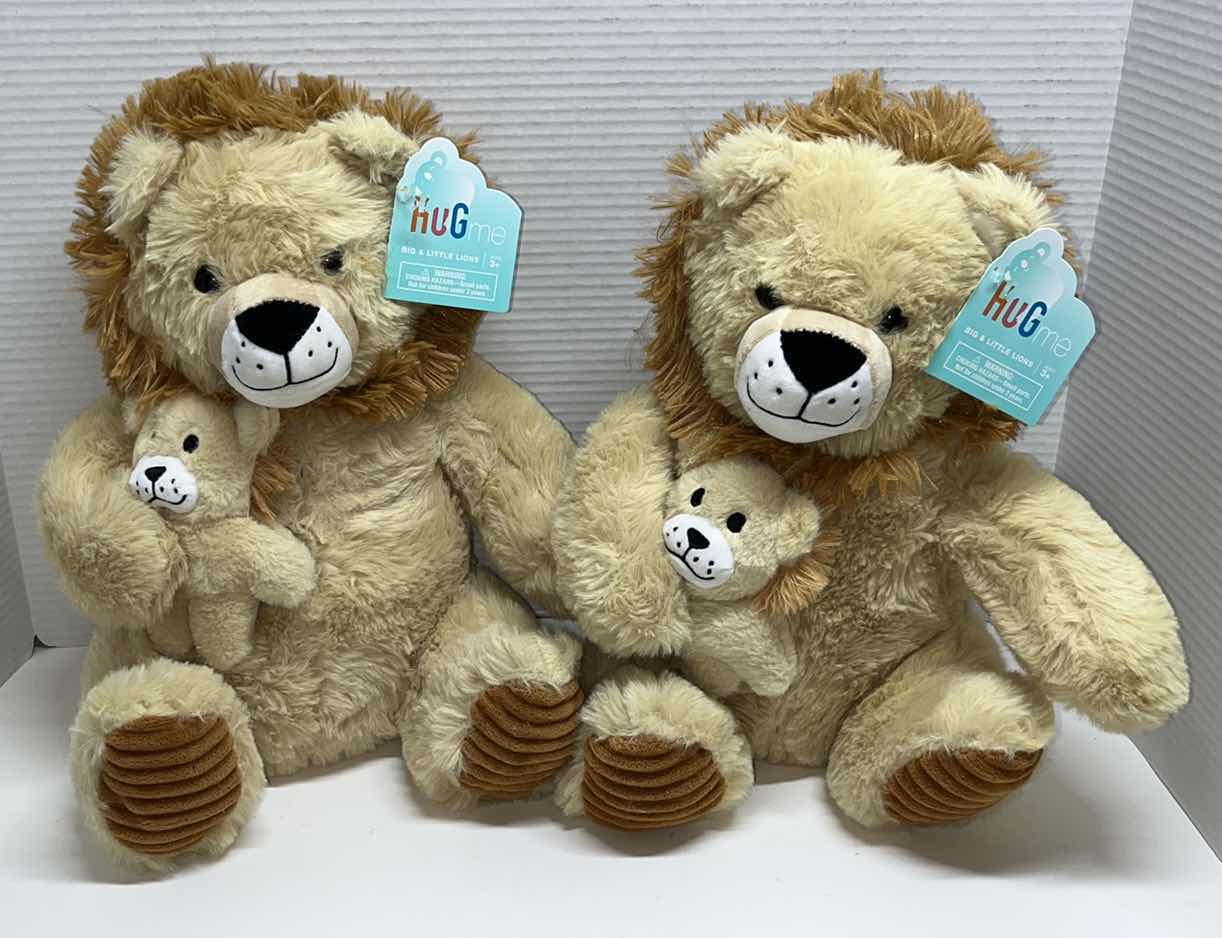 Photo 1 of NEW HUG ME BIG & LITTLE LIONS 14” (2)