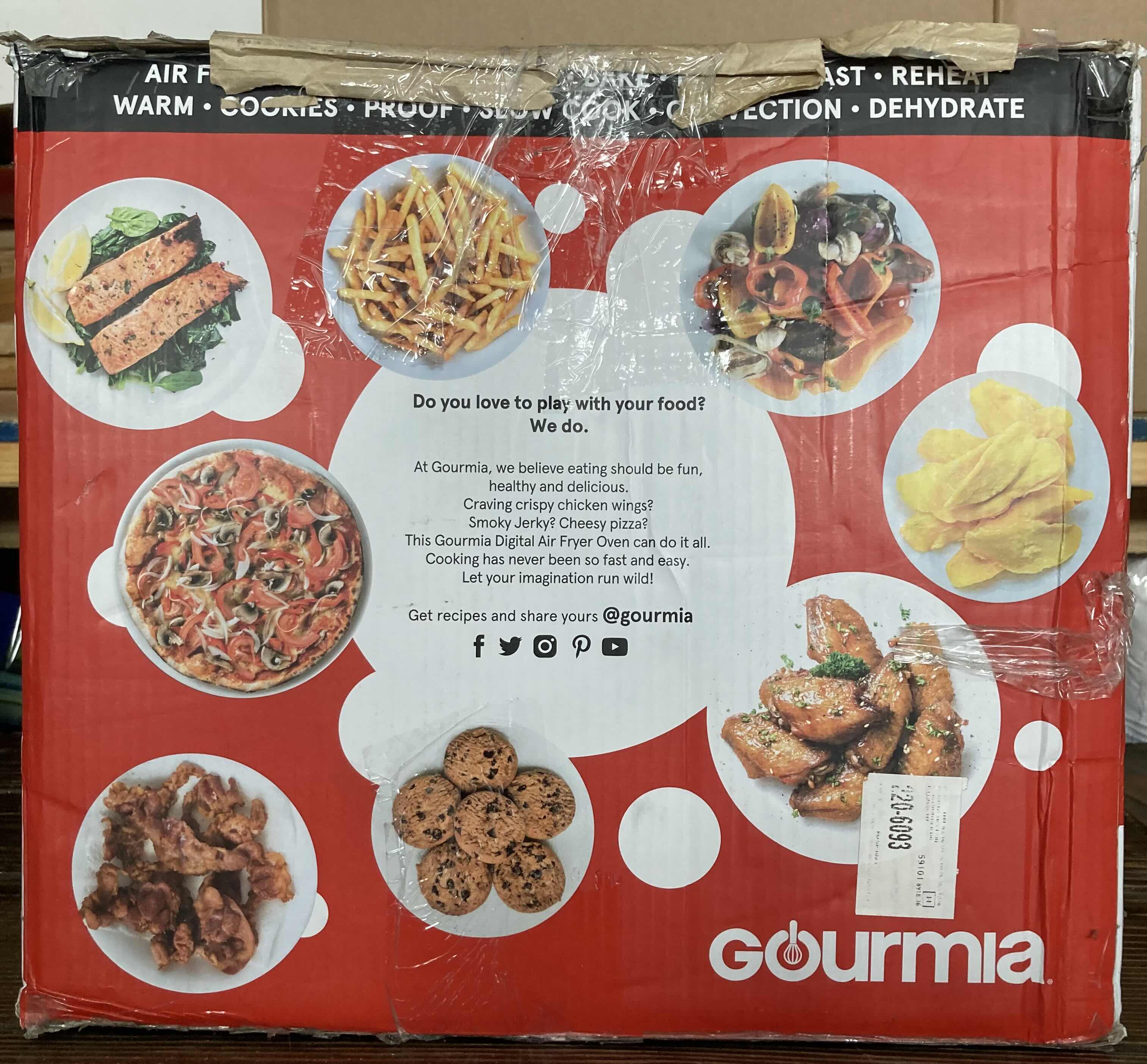 Photo 5 of NEW GOURMIA STAINLESS STEEL AIR FRYER OVEN 