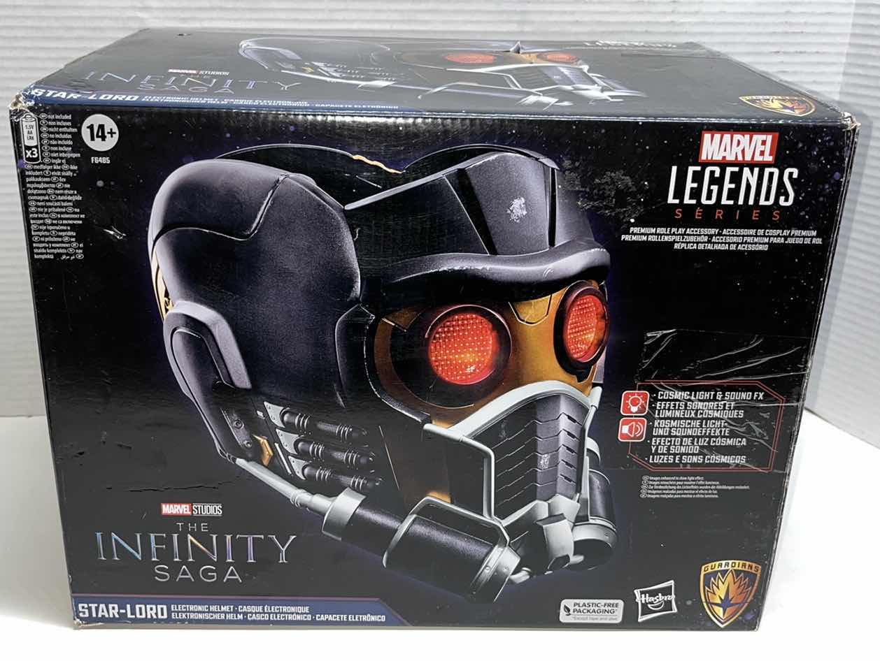 Photo 1 of HASBRO MARVEL LEGENDS SERIES THE INFINITY SAGA STAR-LORD ELECTRIC HELMET