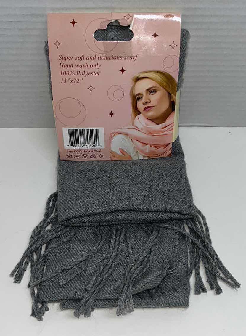 Photo 5 of NEW MONTANA GREY BEANIE, GREY WINTER SCARF & BLACK GRIPPER GLOVES