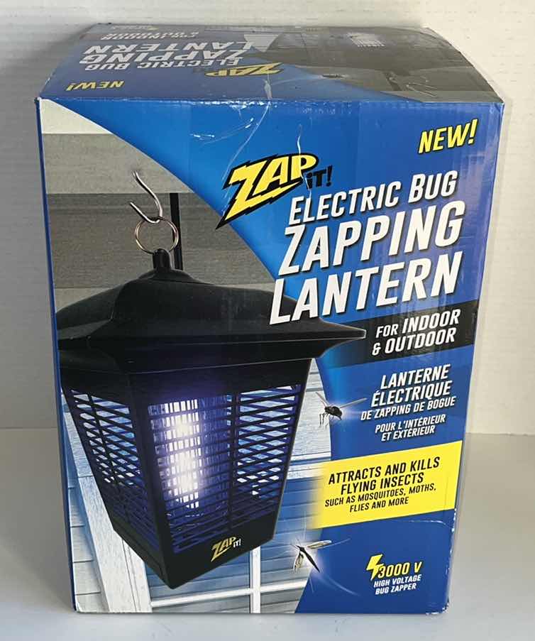 Photo 1 of NEW ZAP IT! ELECTRIC BUG ZAPPING LANTERN INDOOR/OUTDOOR, 3000v