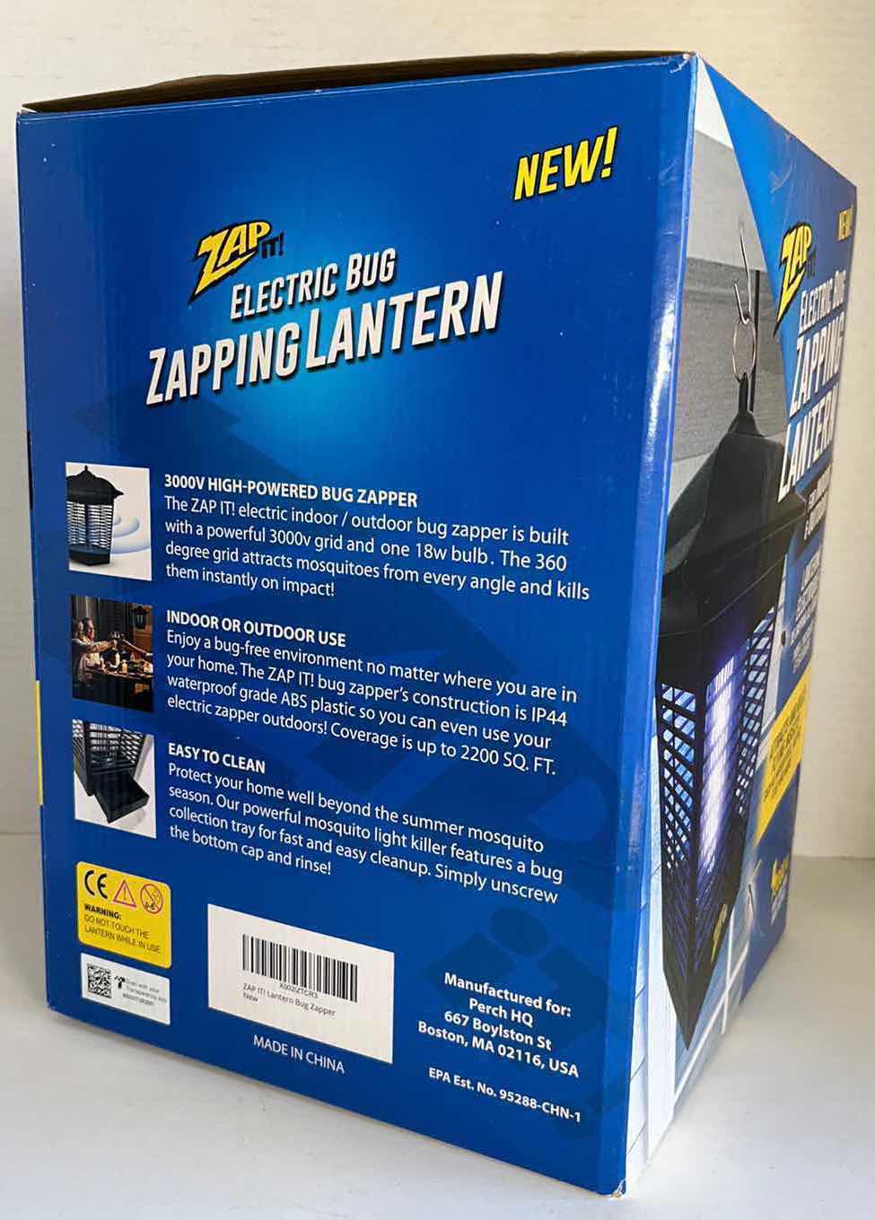 Photo 4 of NEW ZAP IT! ELECTRIC BUG ZAPPING LANTERN INDOOR/OUTDOOR, 3000v