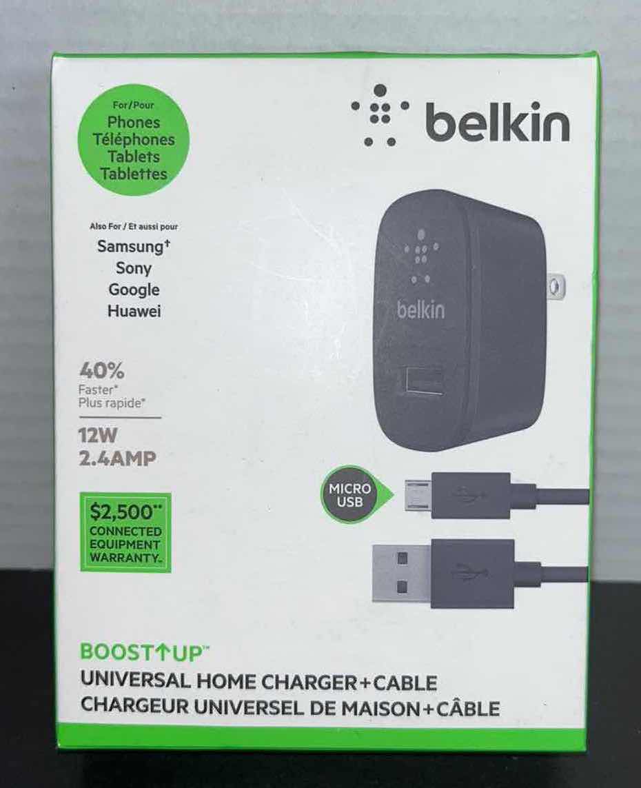 Photo 1 of NEW BELKIN BOOST UP UNIVERSAL HOME CHARGER + CABLE, MICRO USB
