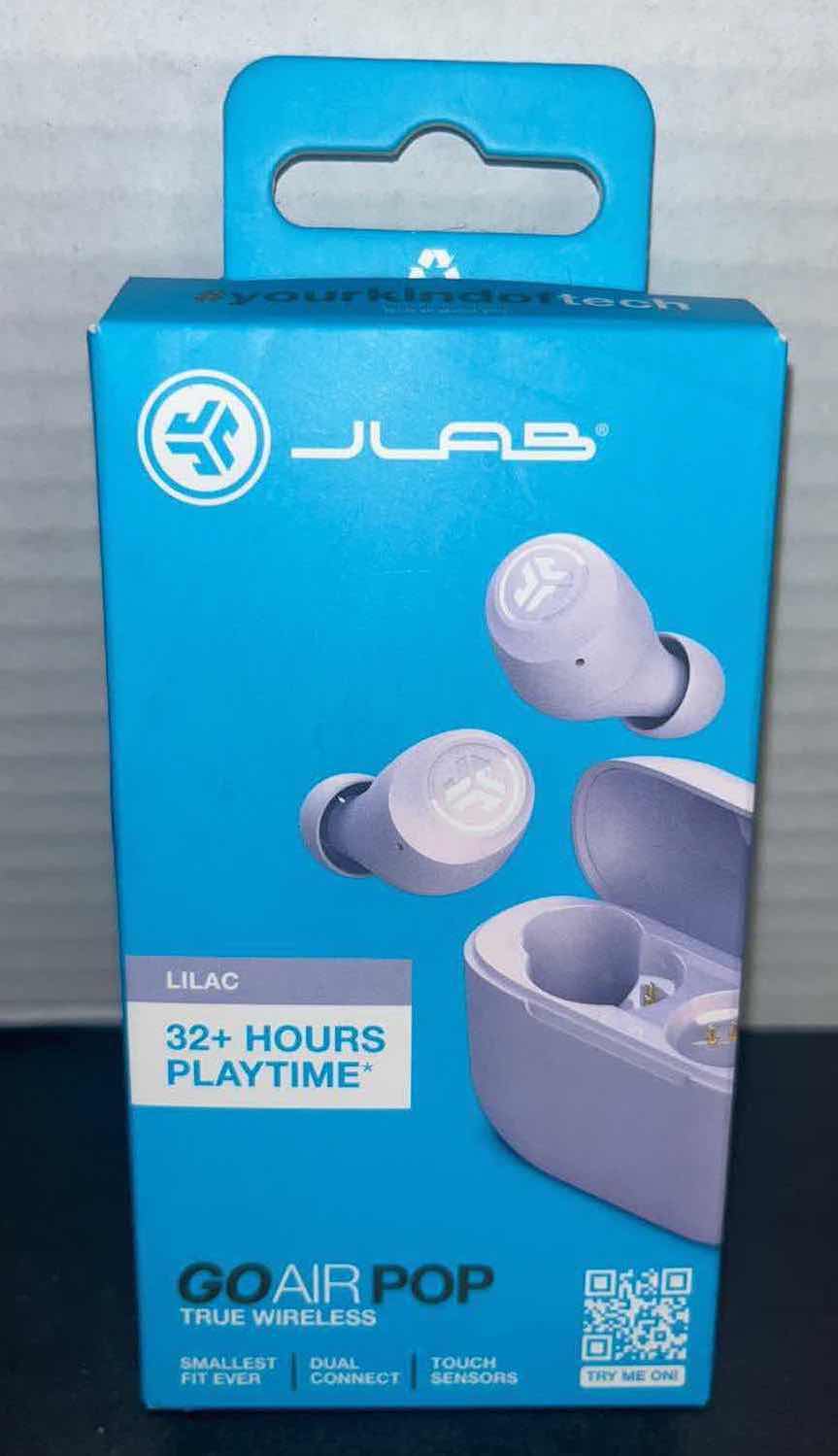 Photo 1 of NEW JLAB GO AIR POP TRUE WIRELESS IN-EAR HEADPHONES, LILAC