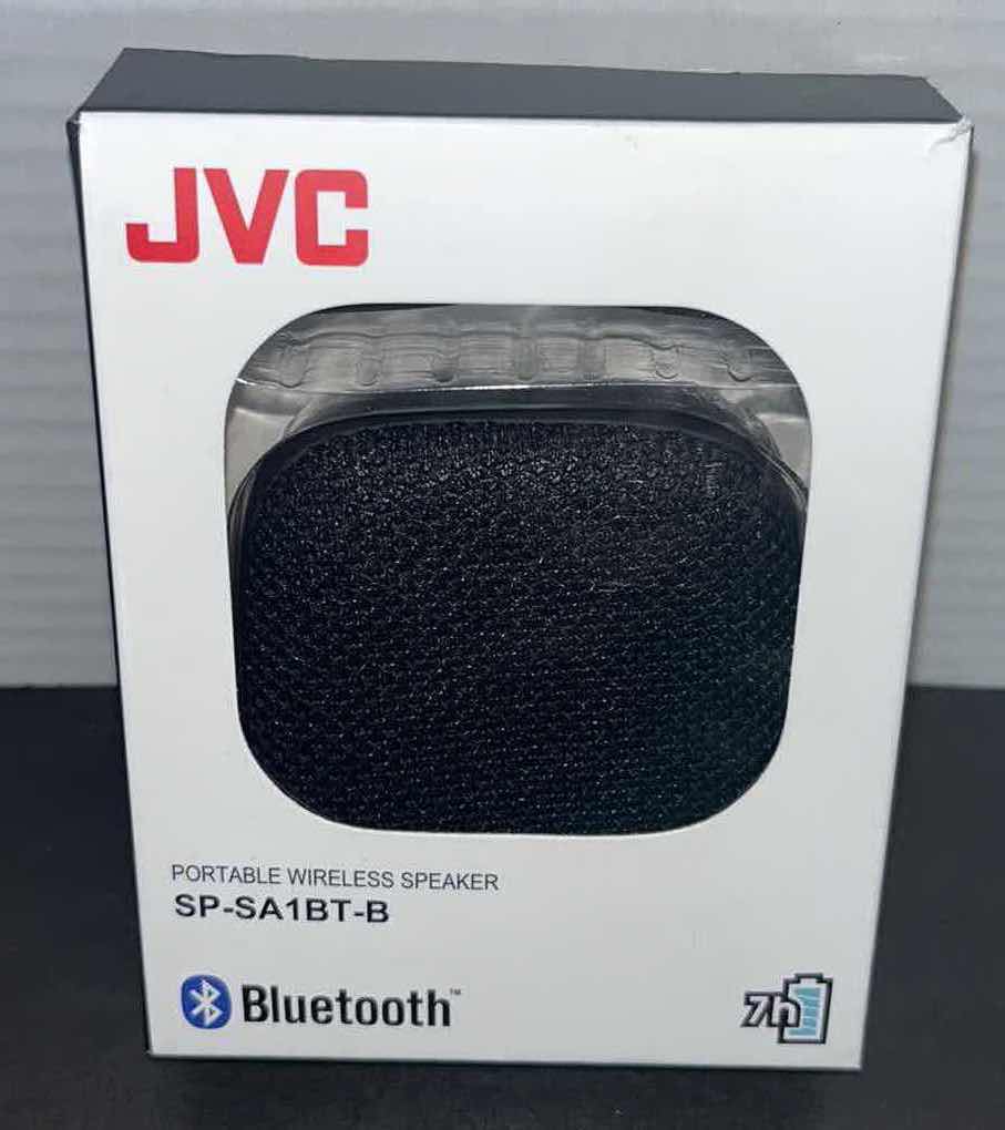 Photo 1 of NEW JVC PORTABLE WIRELESS SPEAKER, BLACK SP-SA1BT-B