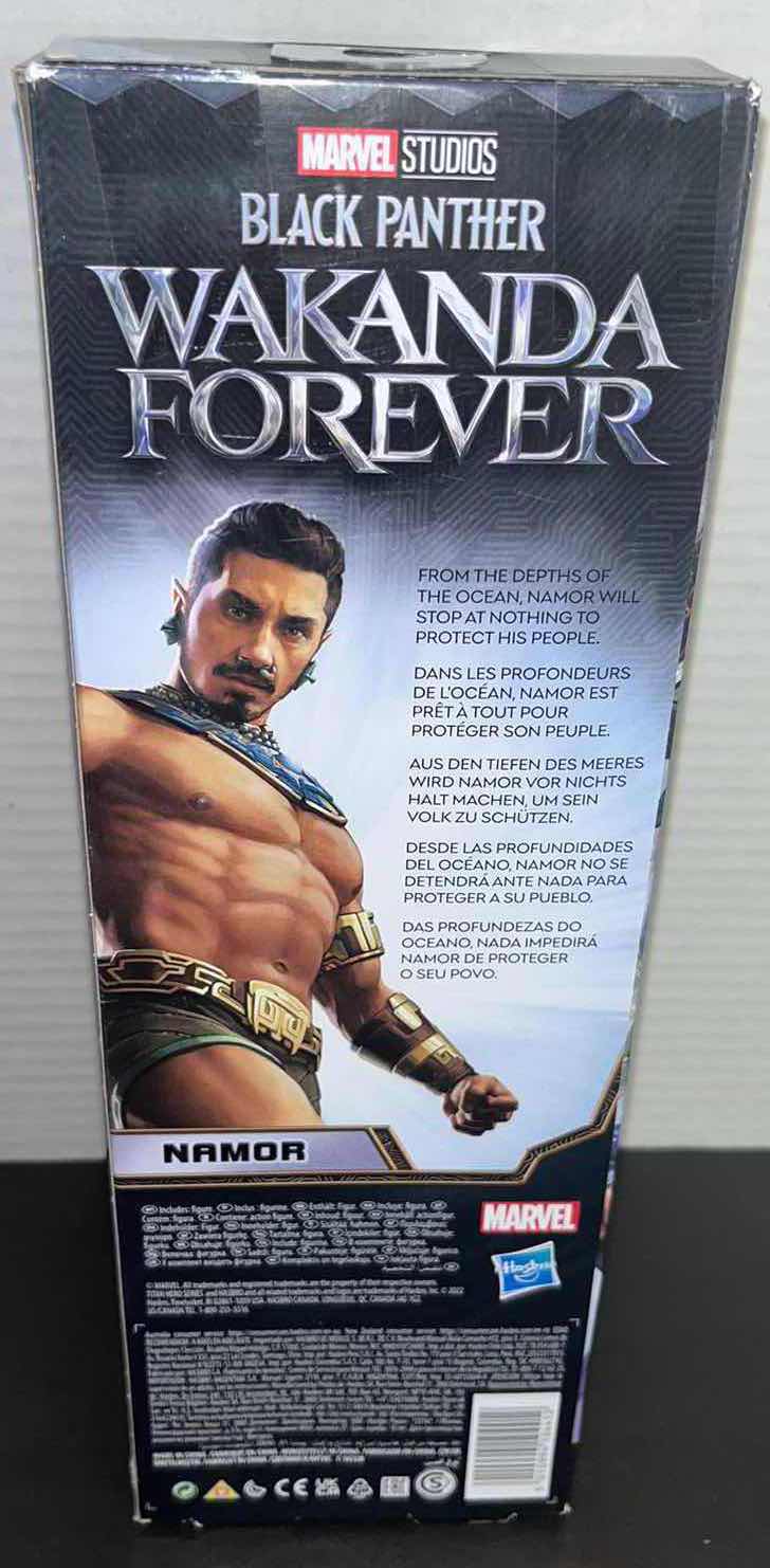 Photo 3 of NEW HASBRO MARVEL STUDIOS BLACK PANTHER WAKANDA FOREVER, 11” TITAN HERO SERIES “NAMOR”