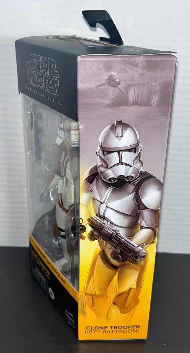 Photo 2 of NEW HASBRO STAR WARS THE BLACK SERIES, THE CLONE WARS CLONE TROOPER  187TH BATTALION MODEL F5599