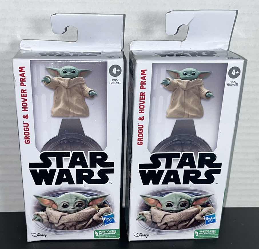 Photo 1 of NEW HASBRO STAR WARS GROGU & HOVER PRAM ACTION FIGURE (2)