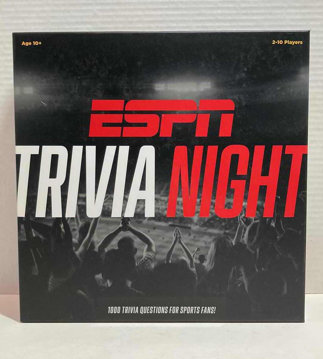 Photo 1 of NEW FUNKO GAMES ESPN TRIVIA NIGHT GAME 1000 TRIVIA QUESTIONS FOR SPORTS FANS