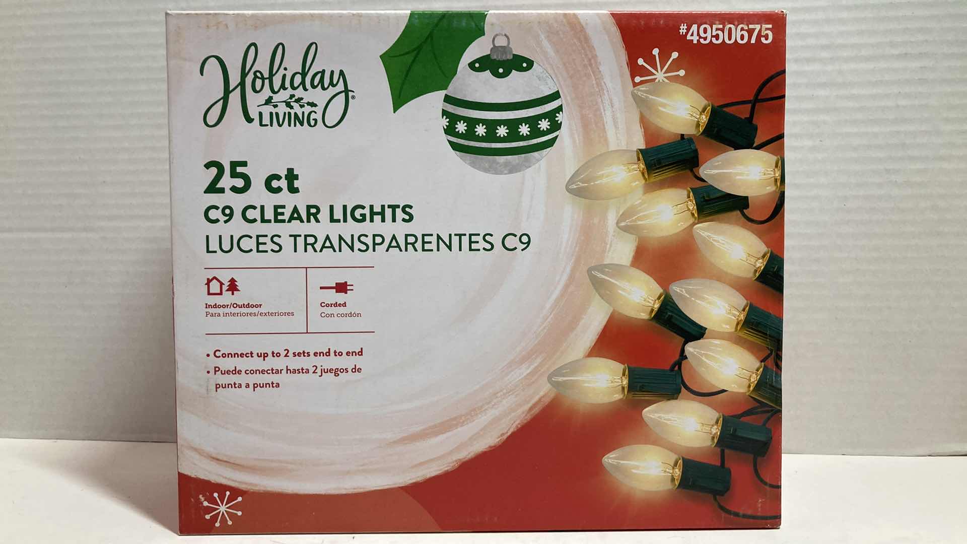 Photo 2 of NEW HOLIDAY LIVING CLEAR 25CT C9 CHRISTMAS LIGHTS (3)