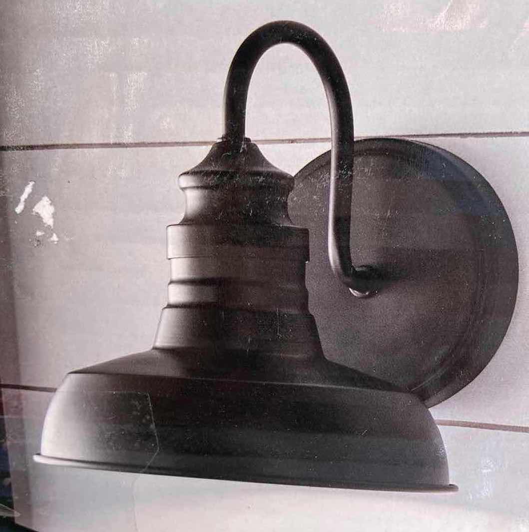 Photo 1 of NEW HAMPTON BAY ELMCROFT 1 LIGHT MATTE BLACK SCONCE MODEL 1006 324 371