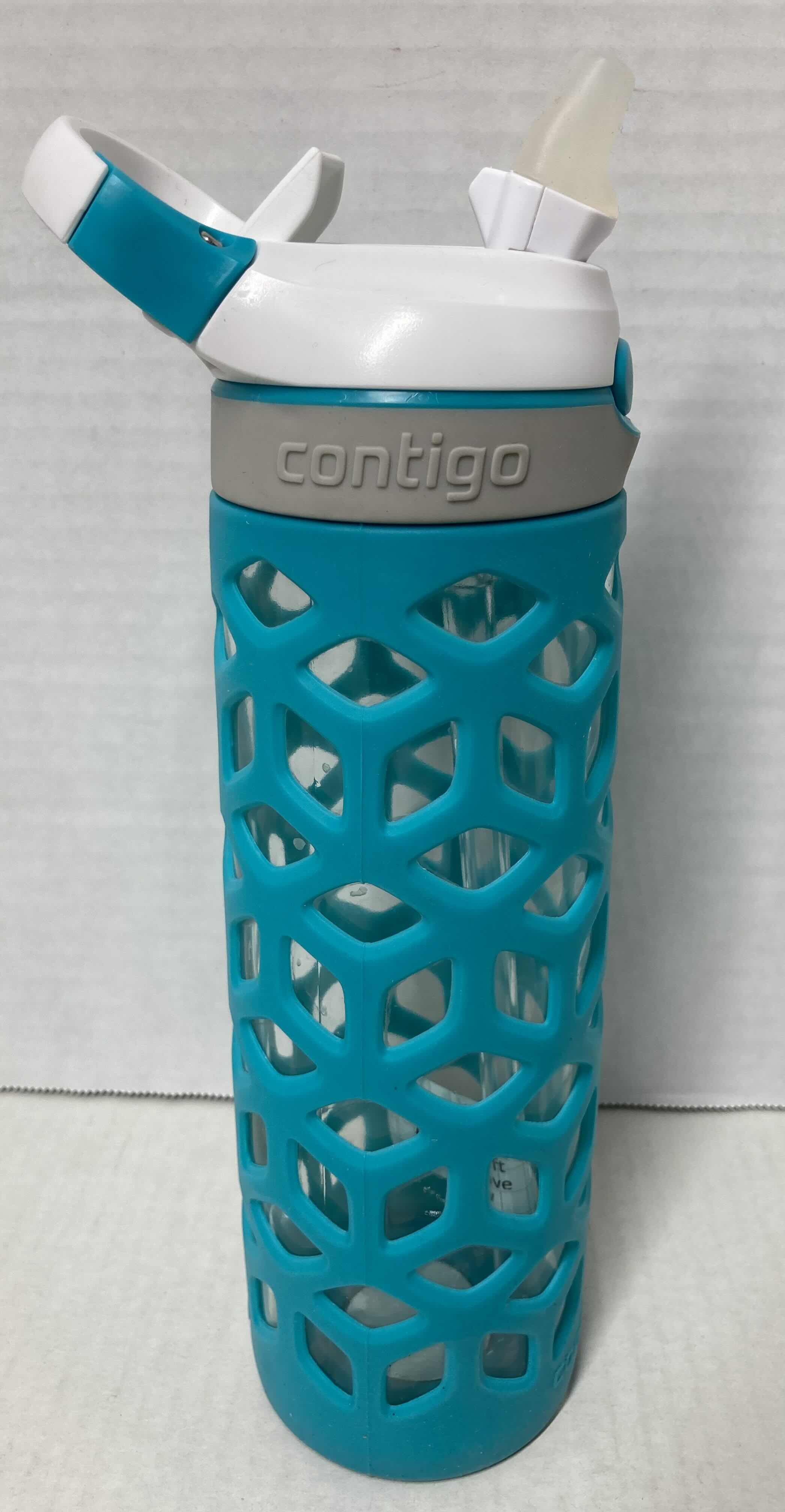 Photo 1 of NEW CONTIGO 20OZ AUTOSPOUT STRAW ASHLAND GLASS SCUBA WATER & BEVERAGE BOTTLE