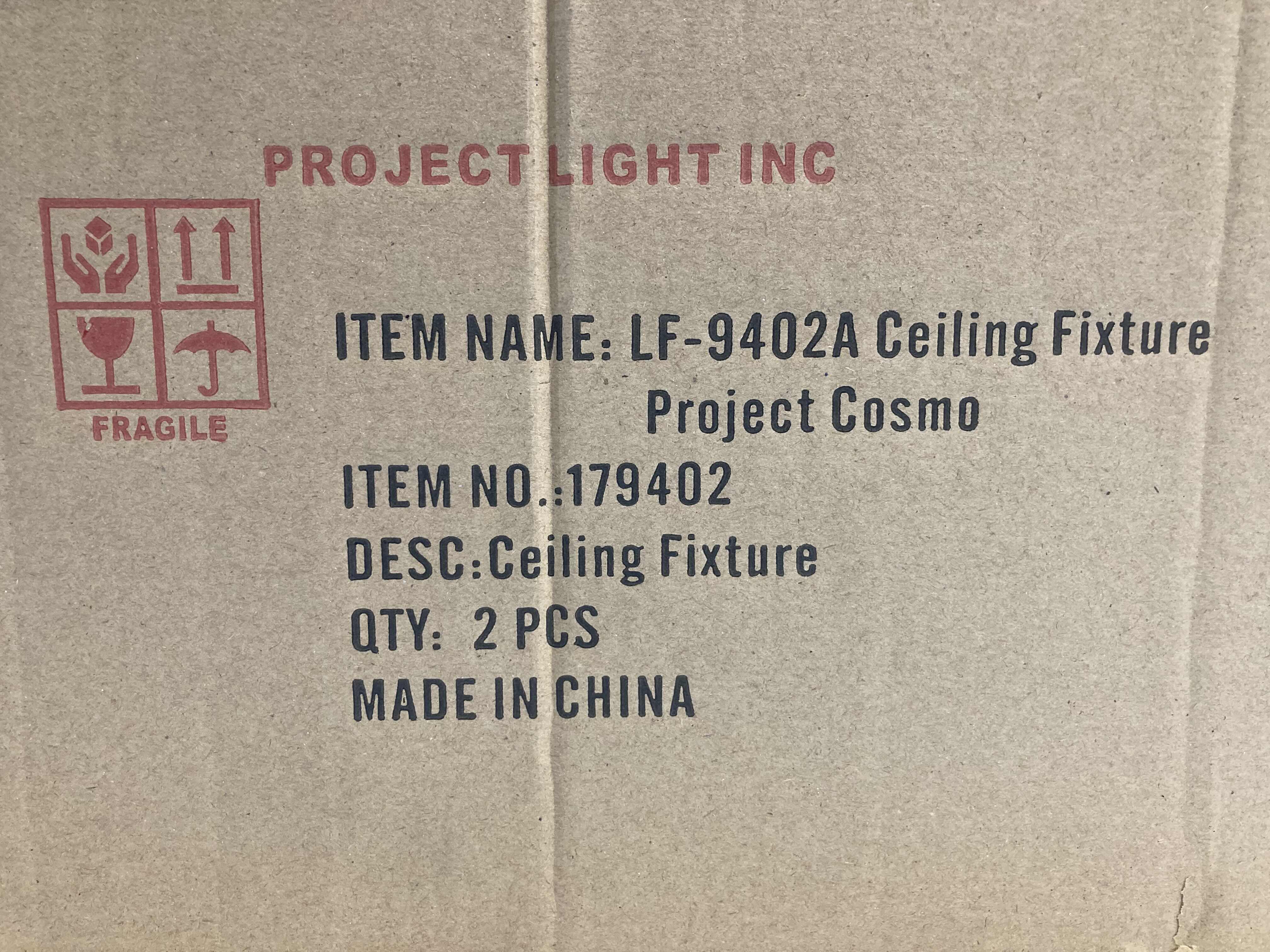 Photo 7 of NEW PROJECT LIGHT INC LED FLUSH MOUNT LIGHTS CUSTOM MADE PROJECT COSMO MODEL VEGAS LF-9402A 2PACK 20” X 20” H3”