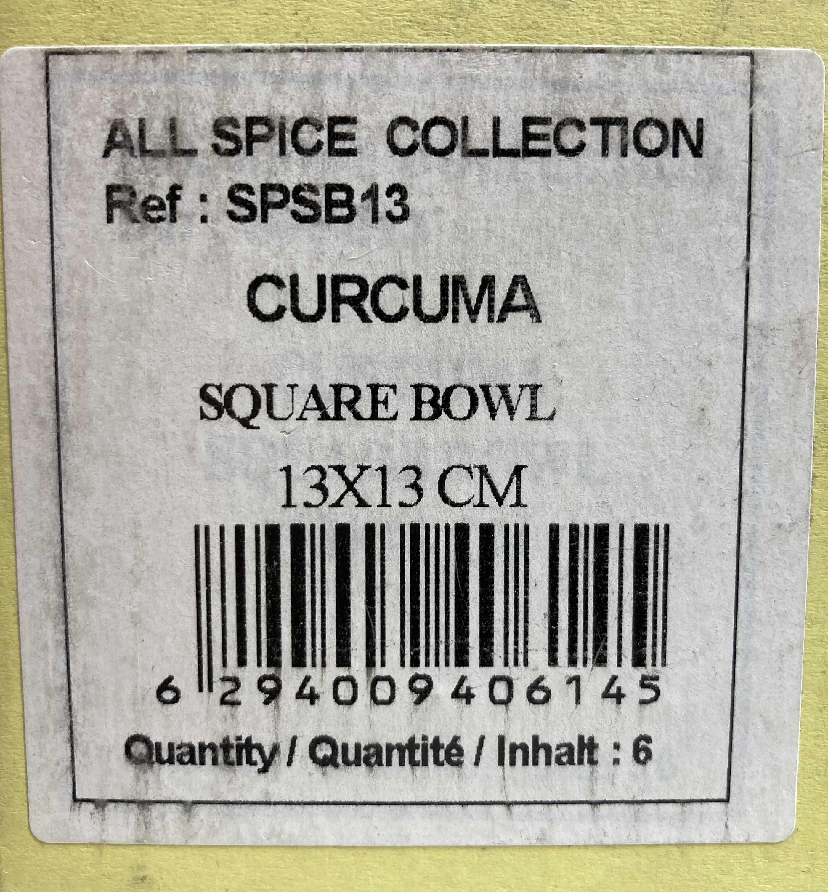 Photo 3 of NEW RAK ALL SPICE COLLECTION CURCUMA WHITE PORCELAIN SQUARE BOWL SPSB13 6PACK 5.5” X 5.5” H4.5”