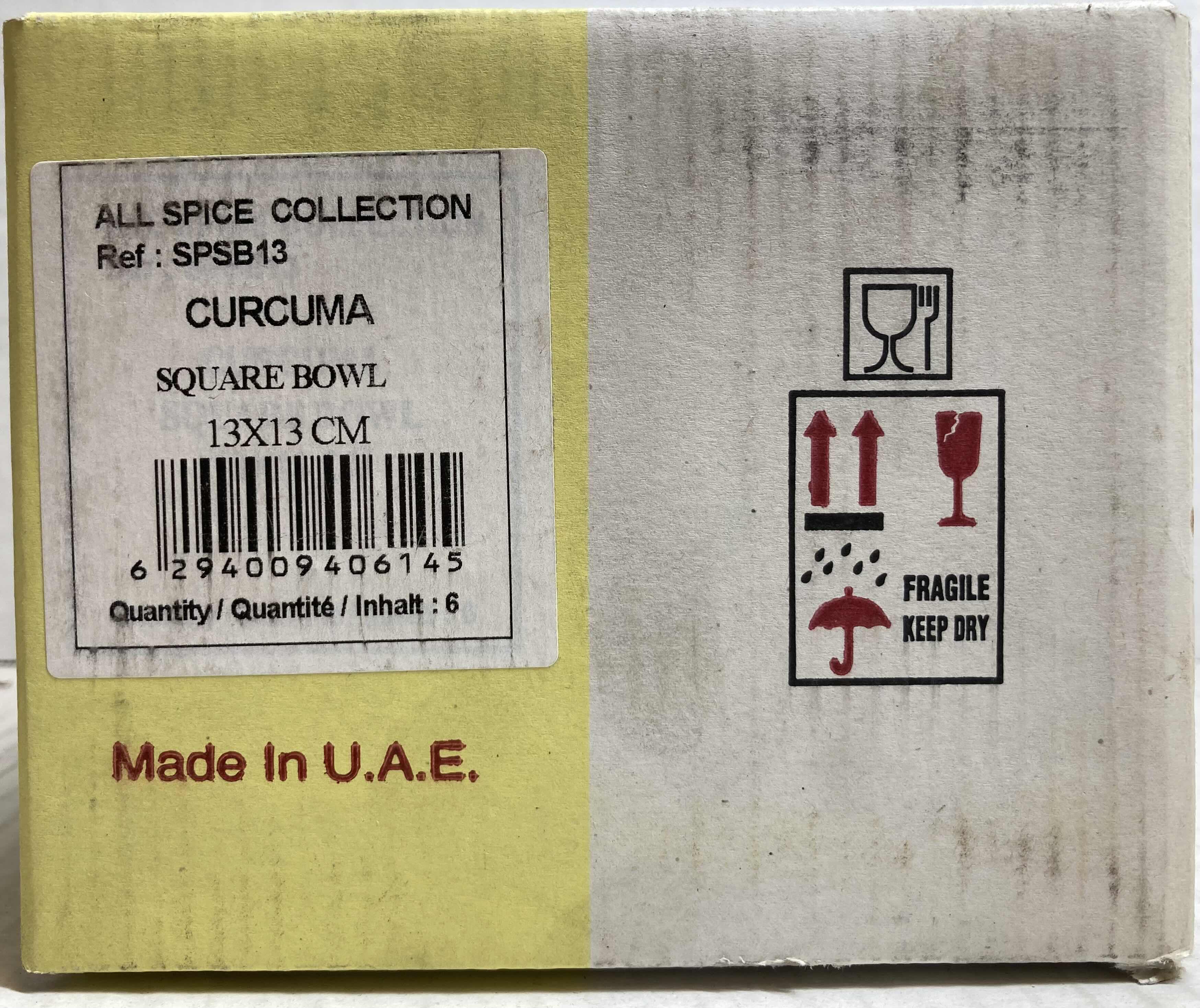 Photo 4 of NEW RAK ALL SPICE COLLECTION CURCUMA WHITE PORCELAIN SQUARE BOWL SPSB13 6PACK 5.5” X 5.5” H4.5”