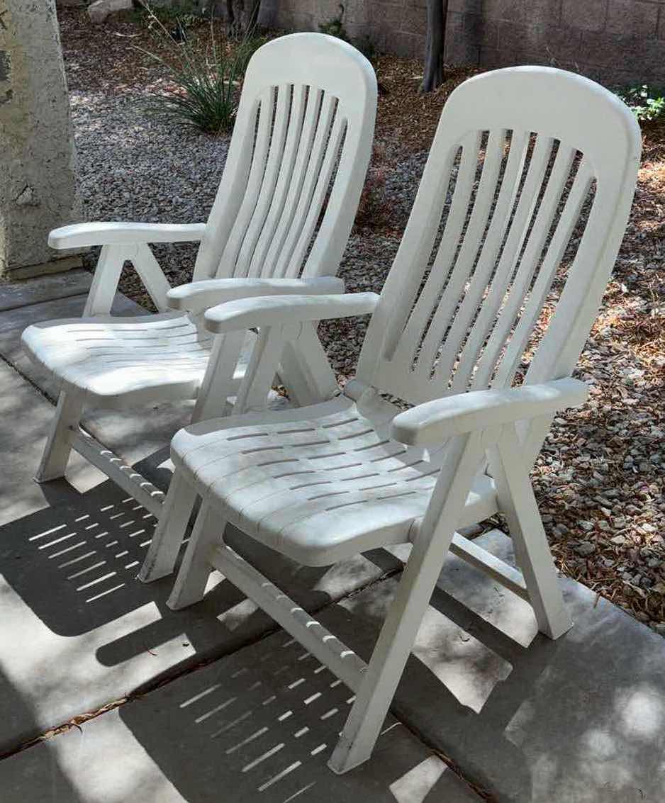 Photo 1 of RECLINING PATIO CHAIRS (2)