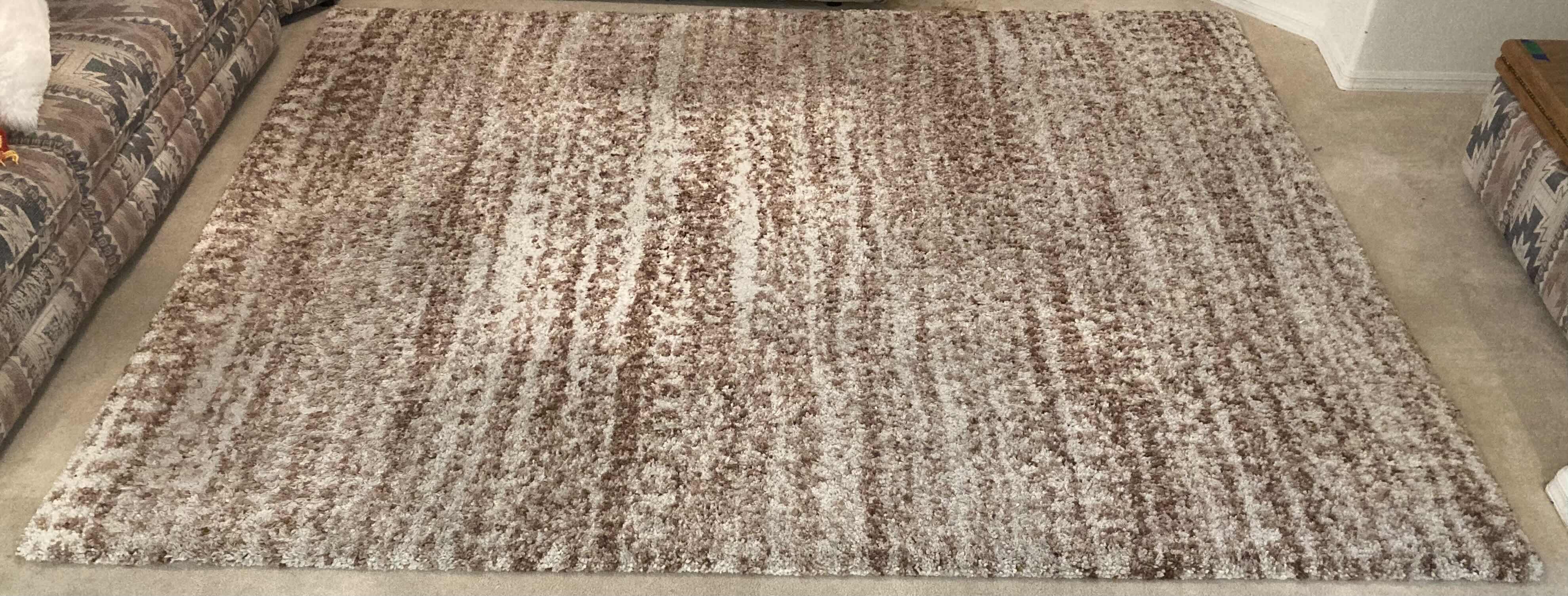 Photo 1 of BROWN & BEIGE POLYESTER AREA RUG 120” X 96”