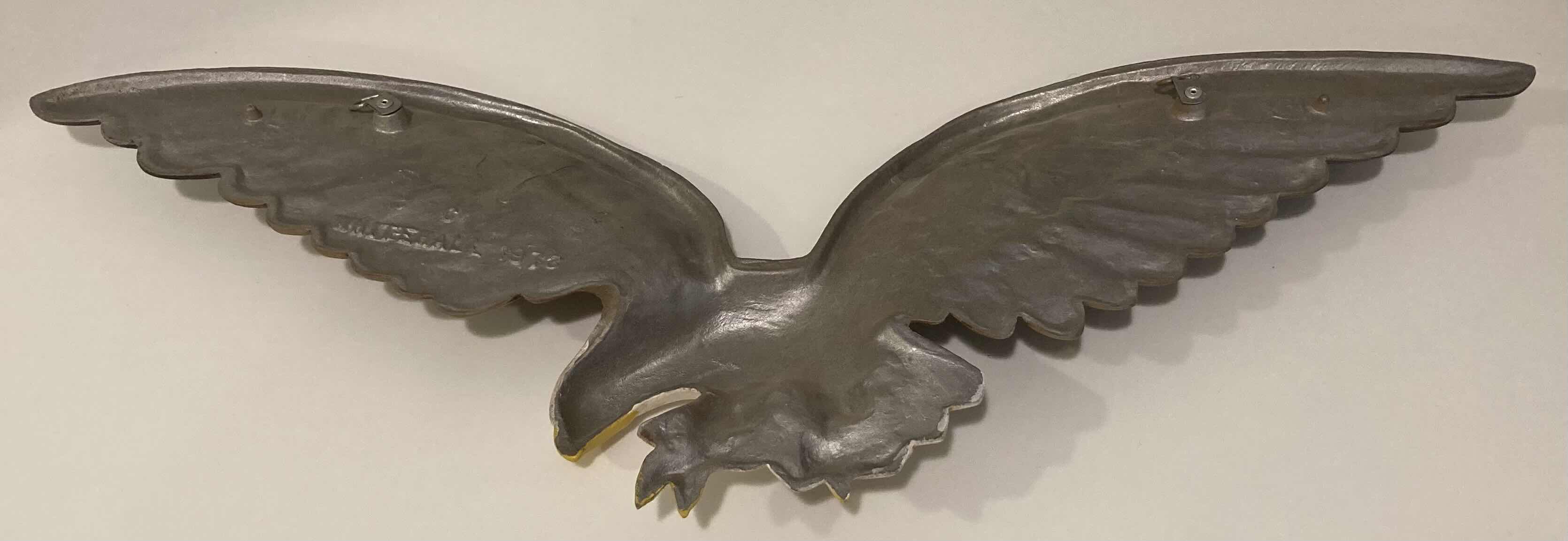 Photo 2 of WHITEHALL 1978 METAL EAGLE WALL ART 23.75” X 10”