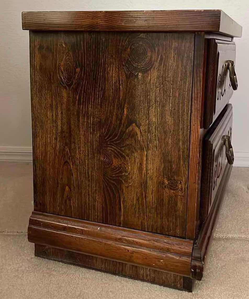 Photo 4 of LEA FURNITURE DARK WOOD FINISH NIGHTSTAND 27” X 16” H22.5”