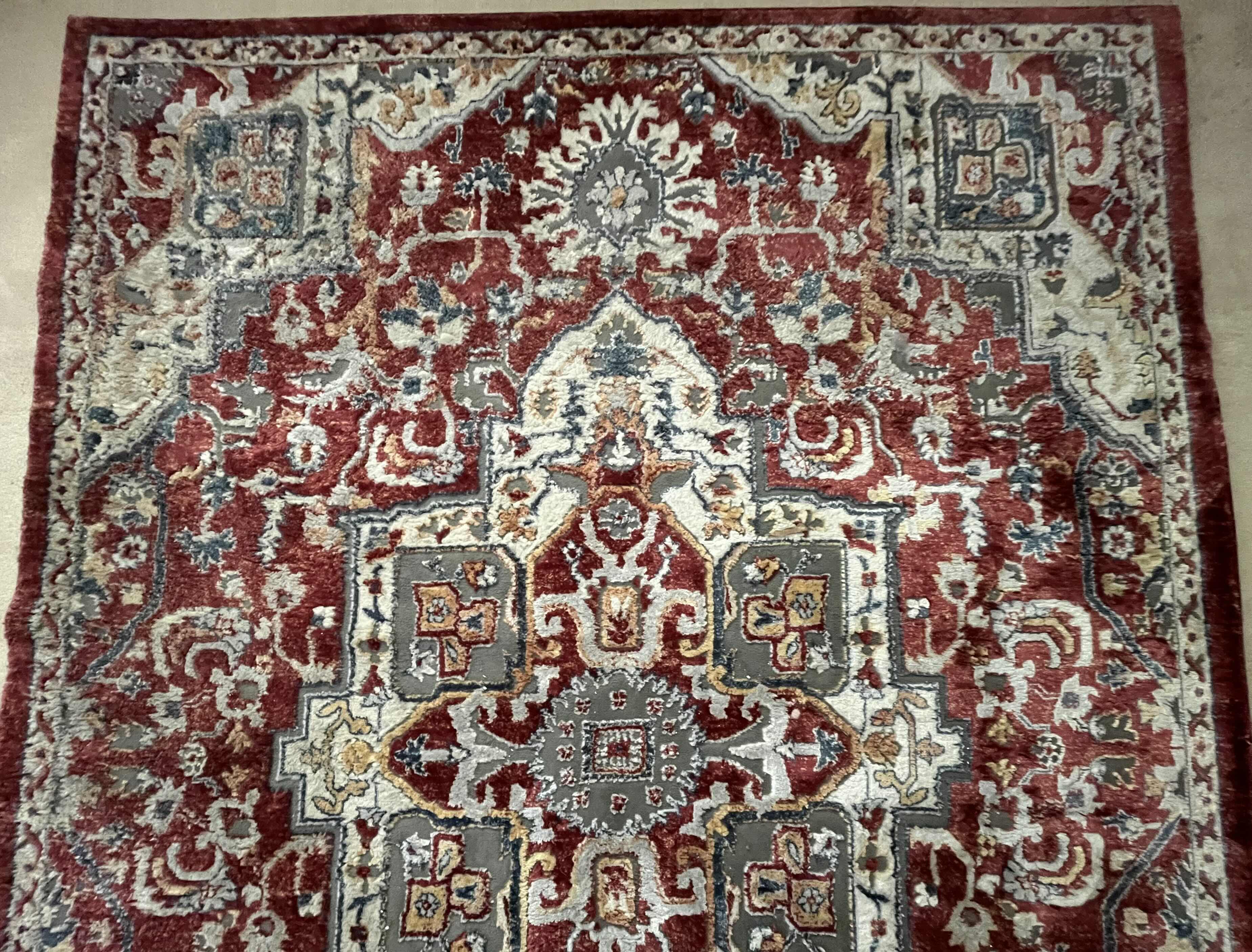 Photo 3 of HENLEY SEMPRE RED AREA RUG 94” X 120”