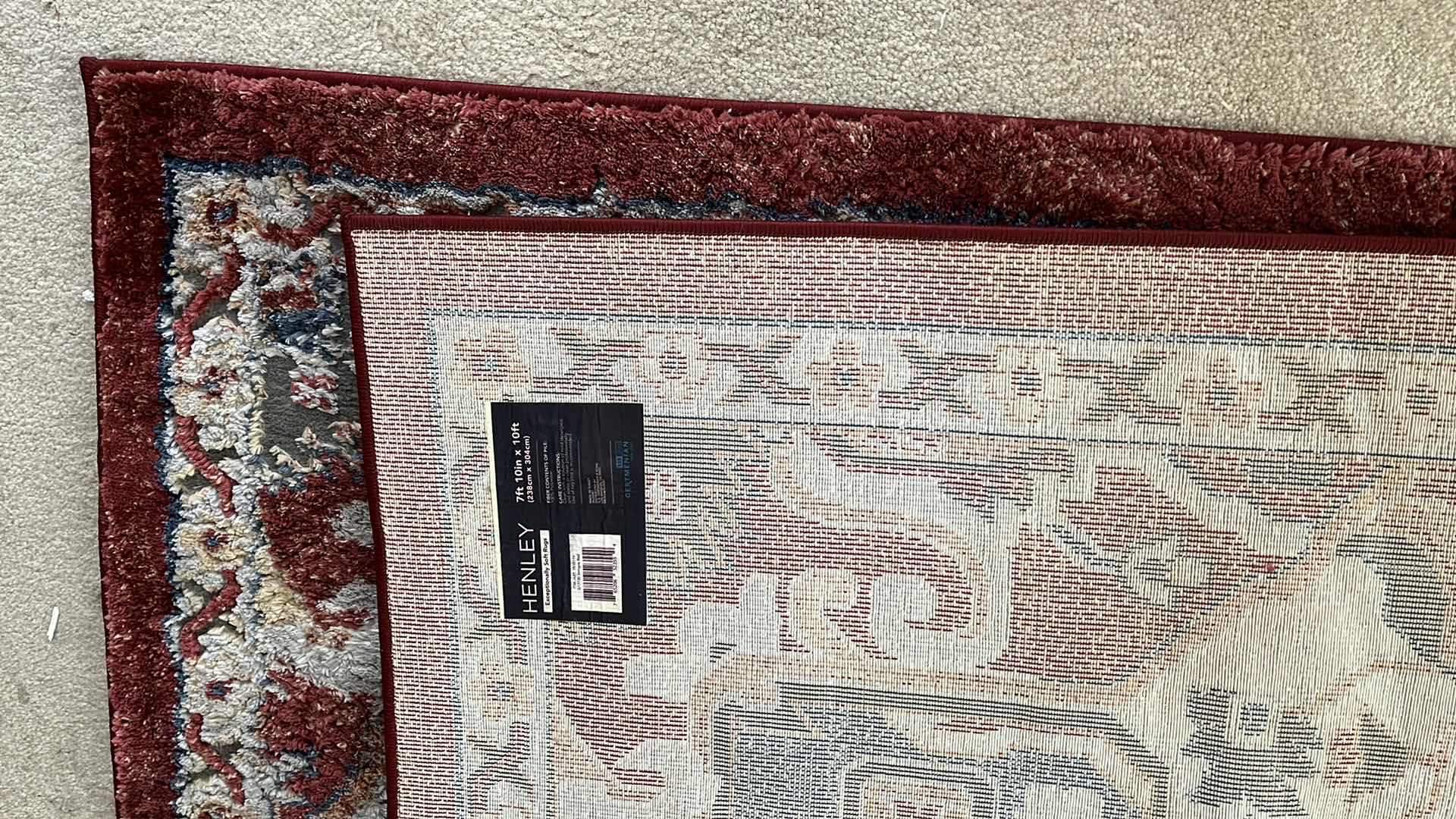 Photo 5 of HENLEY SEMPRE RED AREA RUG 94” X 120”