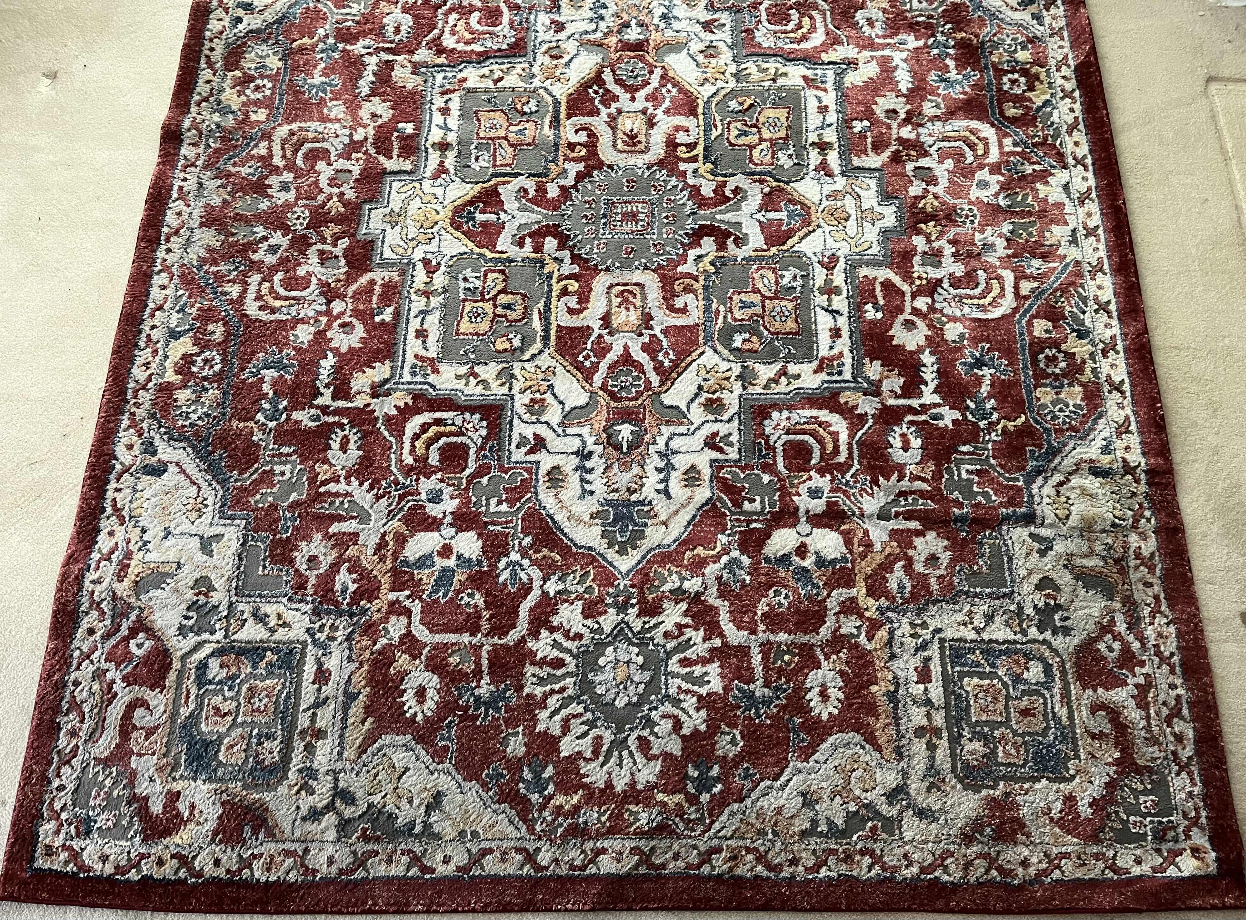 Photo 2 of HENLEY SEMPRE RED AREA RUG 94” X 120”