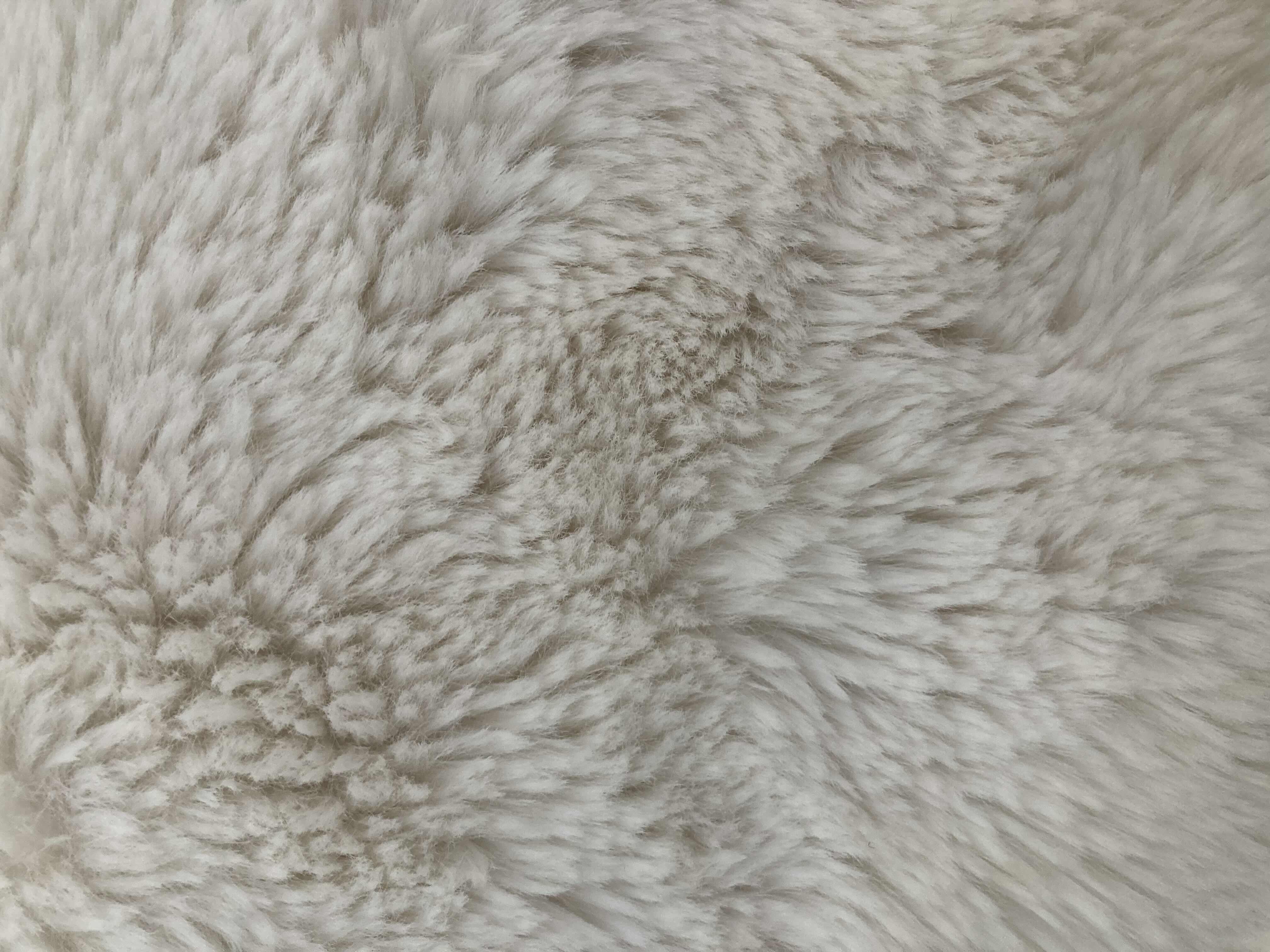 Photo 3 of OEKE TEX CREAM FAUX FUR PILLOWS (3) 20” X 20”