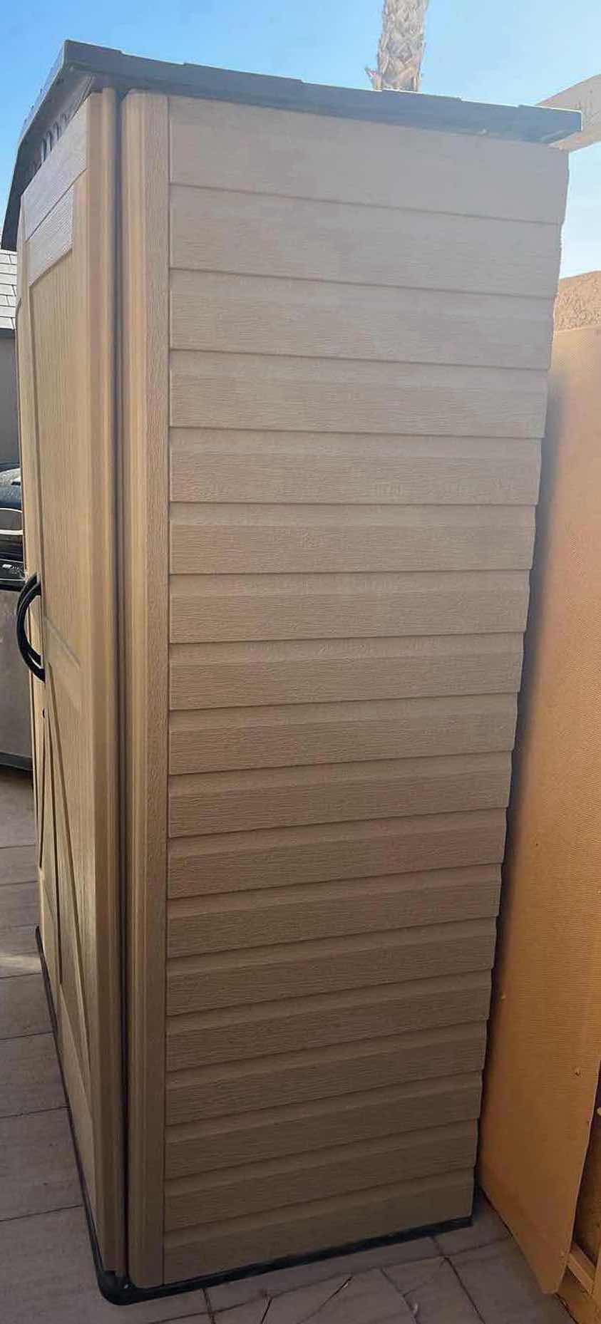 Photo 3 of RUBBERMAID OUTDOOR RESIN STORAGE SHED 55” X 28” H76.5”