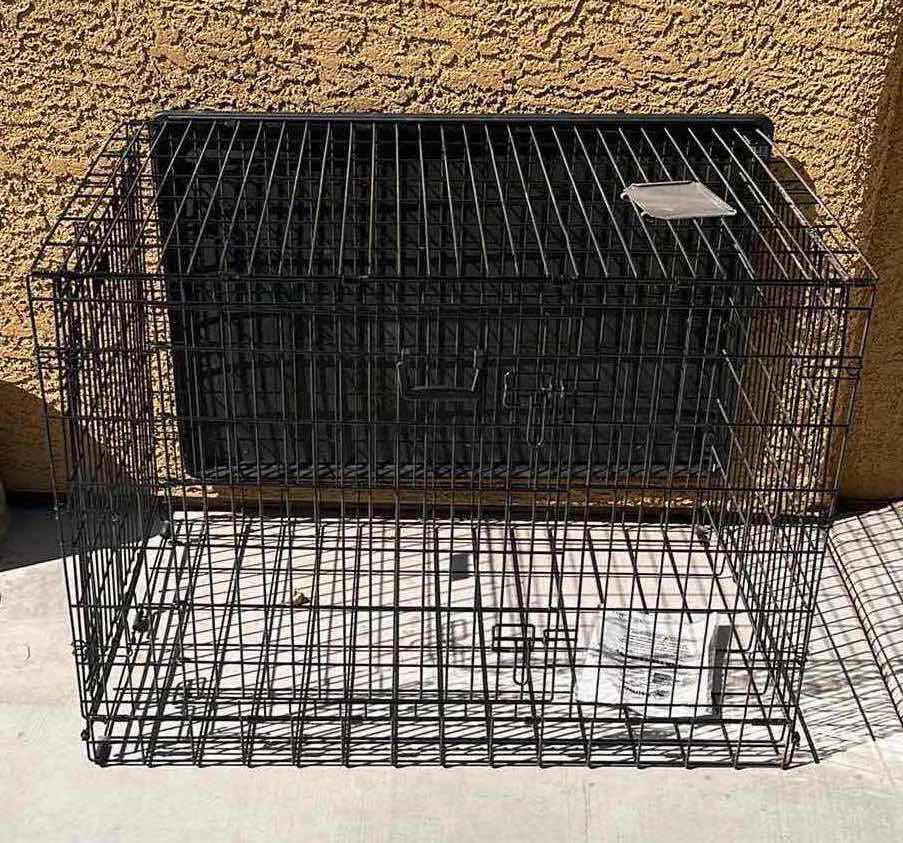 Photo 2 of MIDWEST ULTIMA PRO BLACK METAL FOLDING LG PET DOG KENNEL 47.75” X 28.75” H31.375”