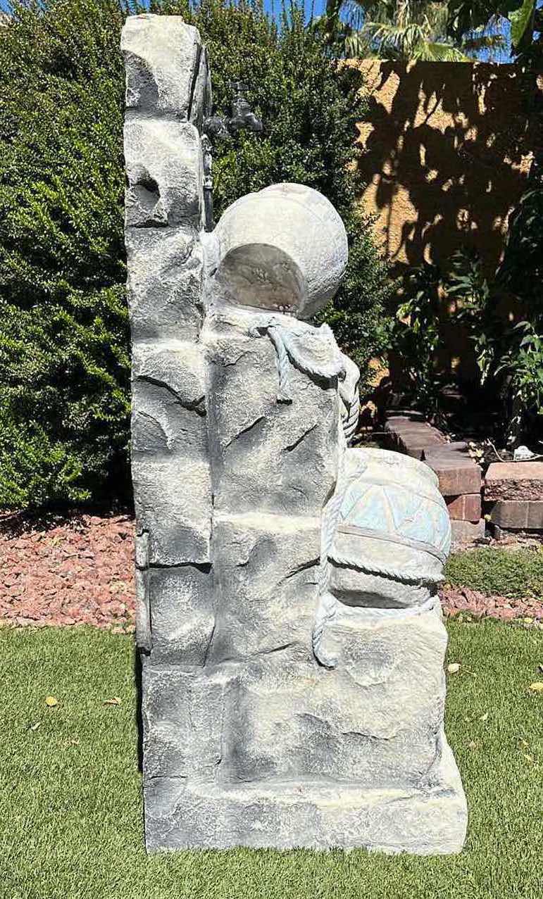 Photo 2 of SOUTHWESTERN STYLE OUTDOOR RESIN POTTERY WATER FEATURE FOUNTAIN 18.25” X 17” H43”