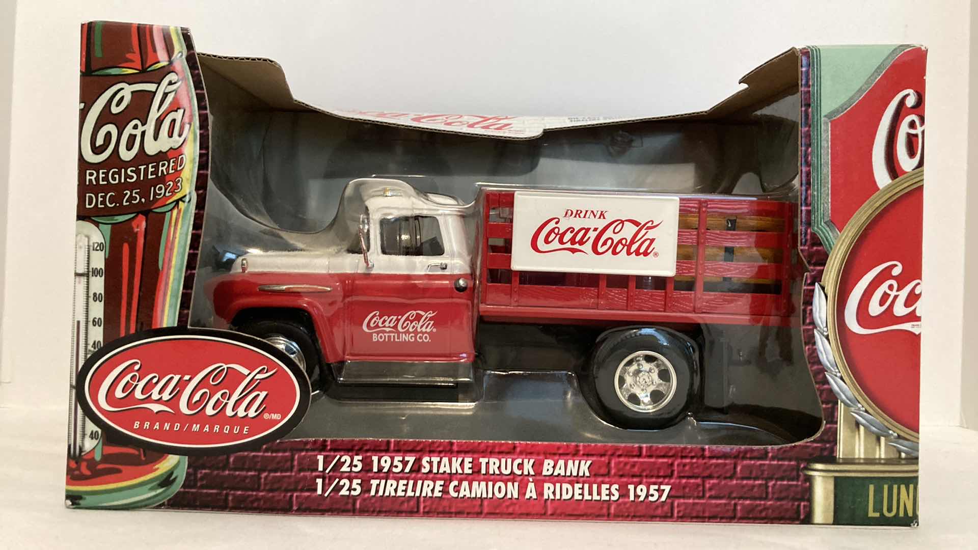Photo 1 of COCA-COLA 1957 STAKE TRUCK BANK 1/25