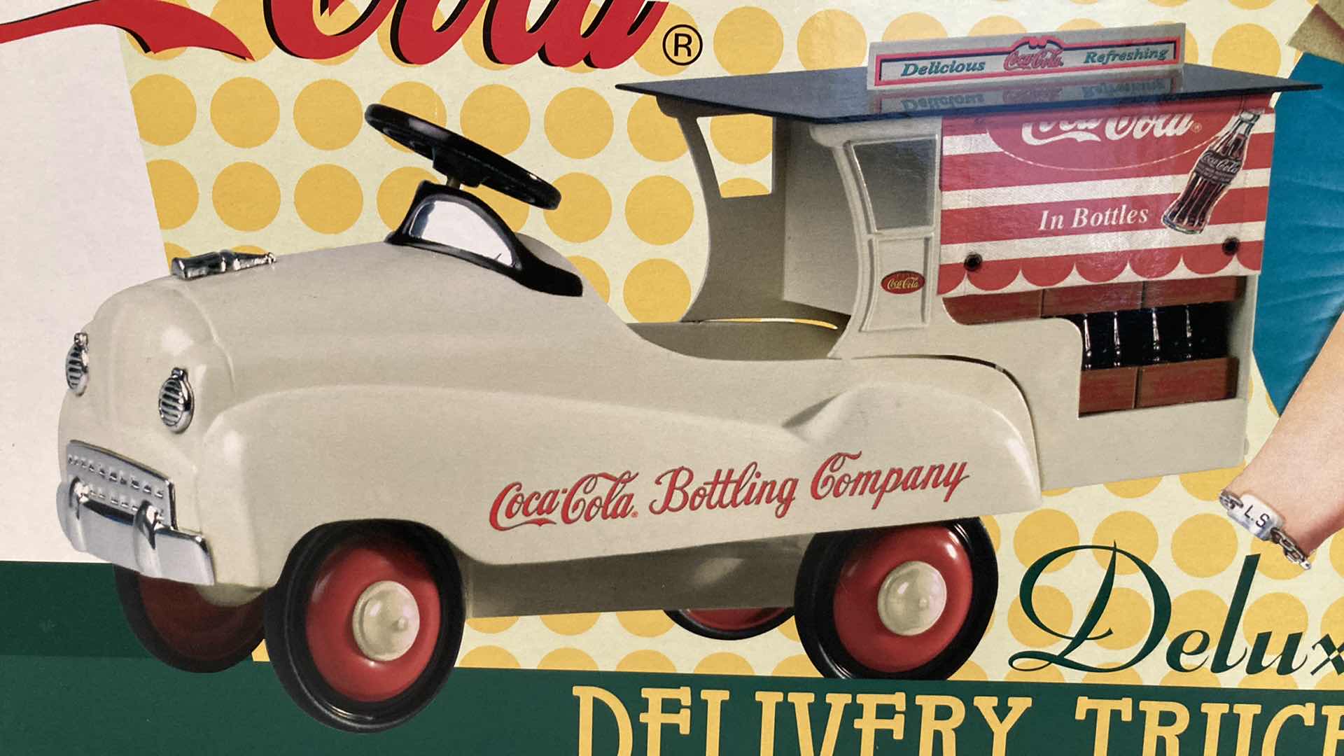 Photo 2 of COCA-COLA DELUXE DELIVERY PEDAL VEHICLE LIMITED EDITION 1997 DIE CAST TRUCK W COA