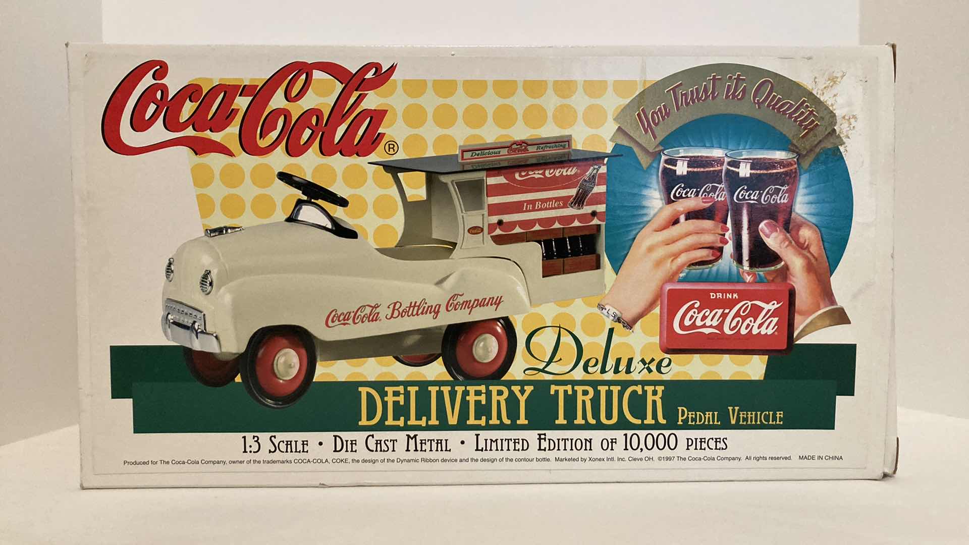 Photo 1 of COCA-COLA DELUXE DELIVERY PEDAL VEHICLE LIMITED EDITION 1997 DIE CAST TRUCK W COA