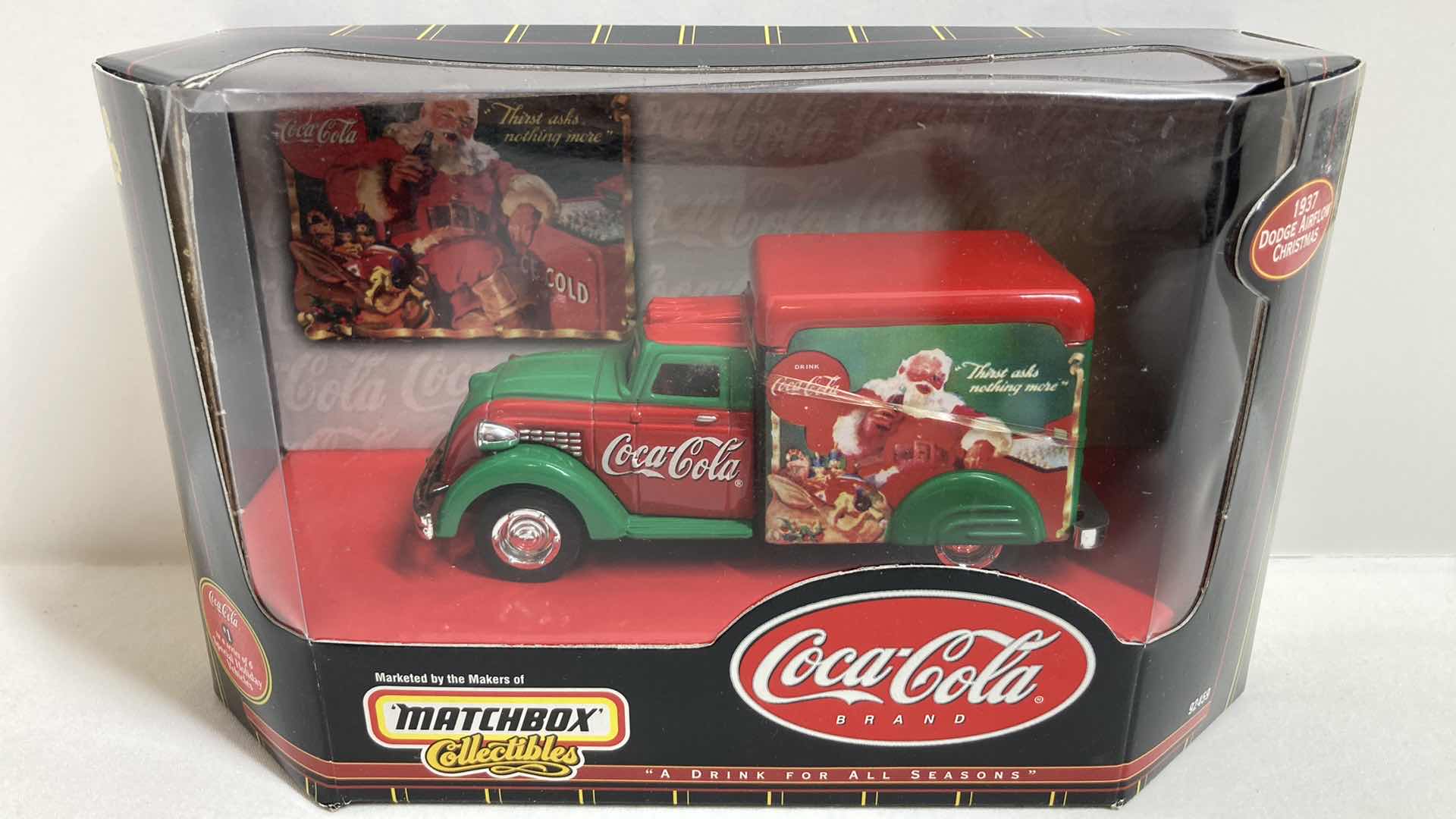 Photo 1 of MATCHBOX COLLECTIBLES COCA-COLA 1937 DODGE CHRISTMAS AIRFLOW TRUCK