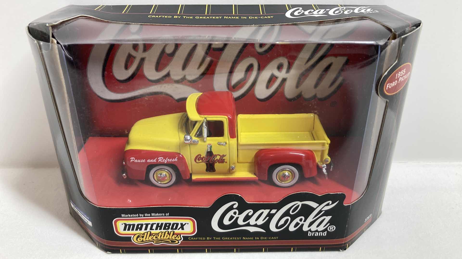 Photo 1 of MATCHBOX COLLECTIBLES COCA-COLA 1955 FORD PICKUP TRUCK