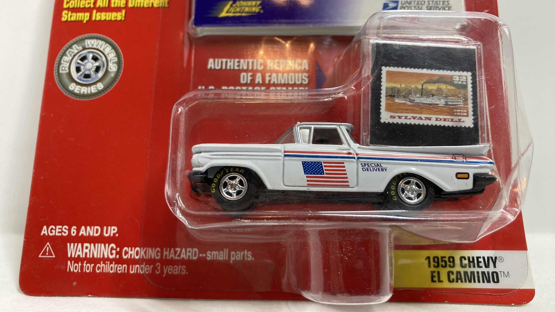 Photo 2 of JOHNNY LIGHTNING LIMITED EDITION 1959 CHEVY EL CAMINO CAR W RIVERBOAT SERIES STAMP REPLICAS