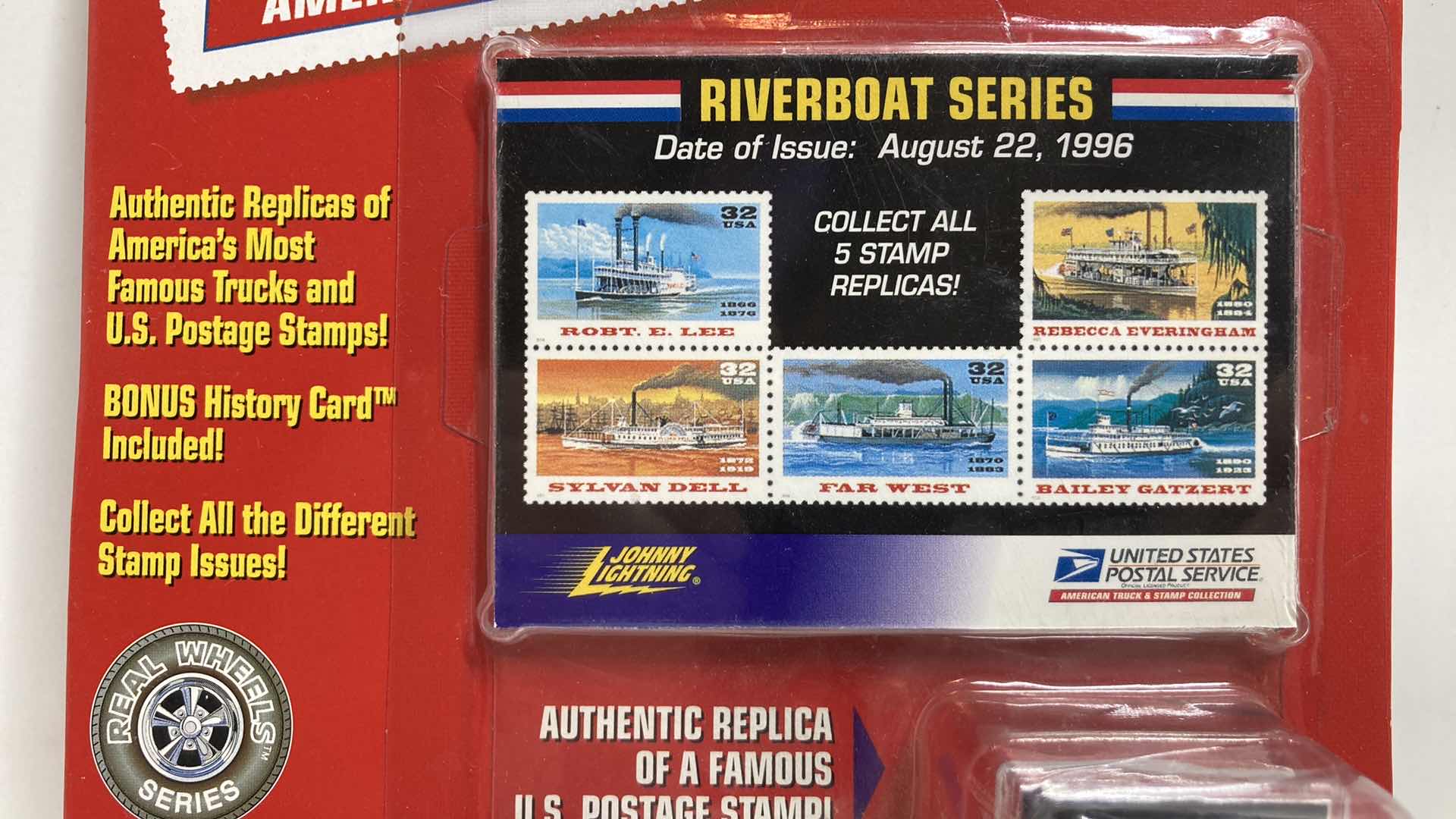 Photo 3 of JOHNNY LIGHTNING LIMITED EDITION 1959 CHEVY EL CAMINO CAR W RIVERBOAT SERIES STAMP REPLICAS